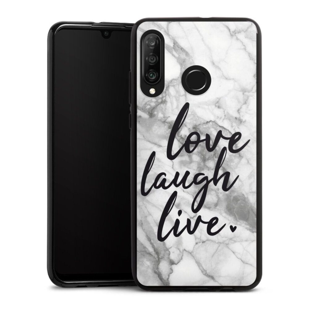 DeinDesign Handyhülle »Love, Laugh, Live Marmor« Huawei P30 Lite New  Edition, Hülle Marmor Sprüche Liebe online kaufen | OTTO
