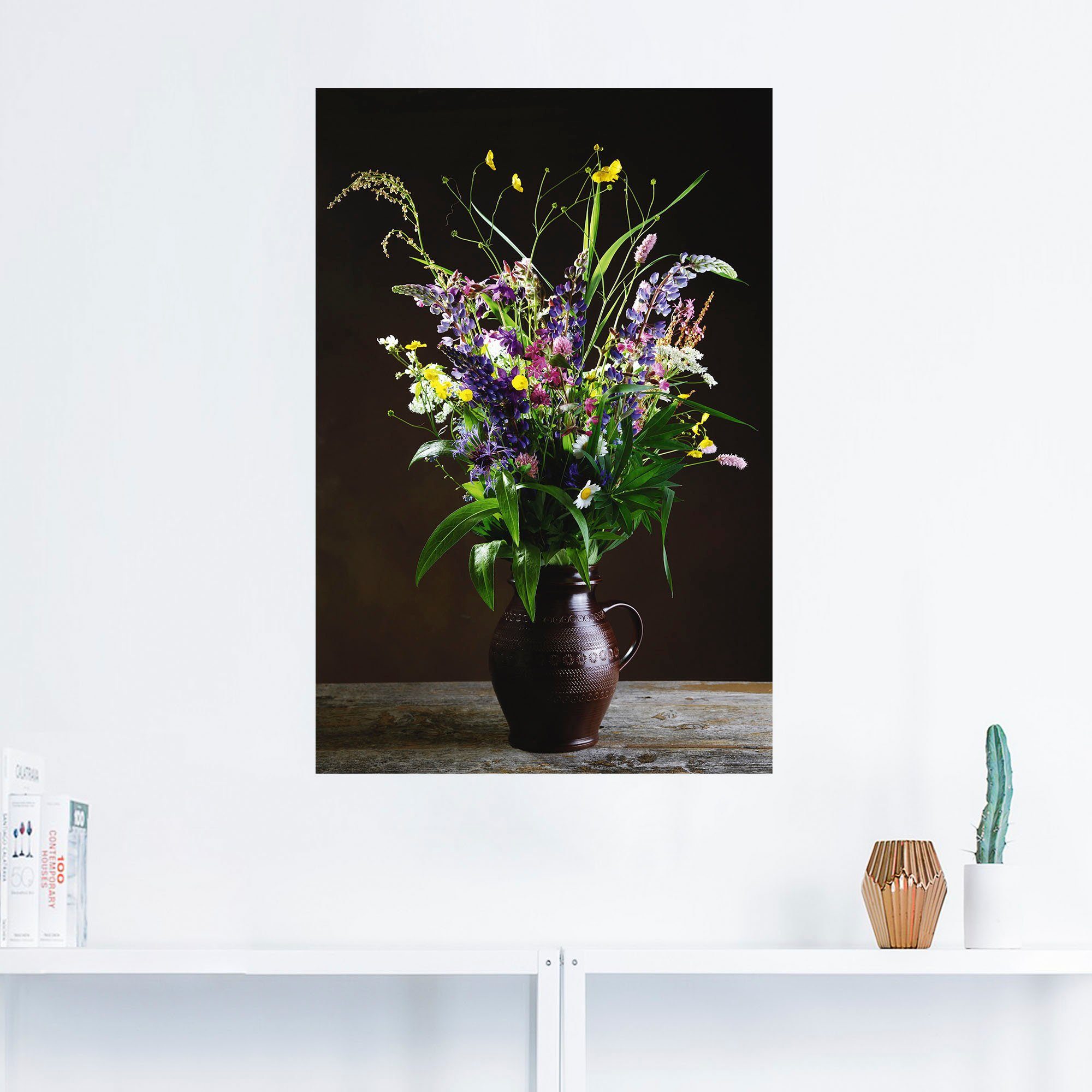 Artland Wandbild »Blumenstrauß«, Blumenbilder (1 Stück), in vielen Größen & Produktarten - Alubild / Outdoorbild für den Außenbereich, Leinwandbild, Poster, Wandaufkleber / Wandtattoo auch für Badezimmer geeignet-HomeTrends