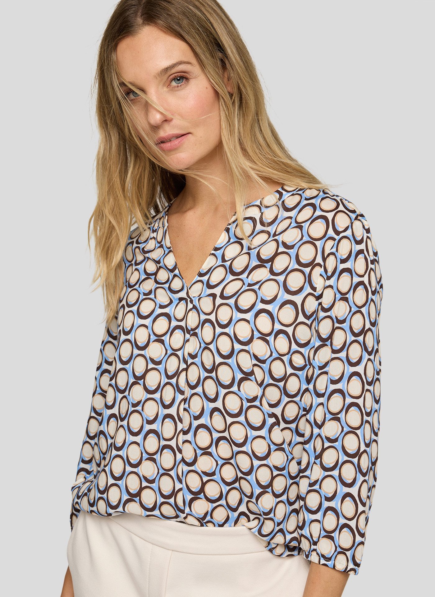 Rabe Druckbluse 3/4-Arm, mit grafischem Muster günstig online kaufen