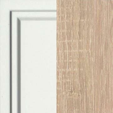 HELD MÖBEL Winkelküche Stockholm, Stellbreite 230/170 cm, mit hochwertigen MDF Fronten im Landhaus-Stil
