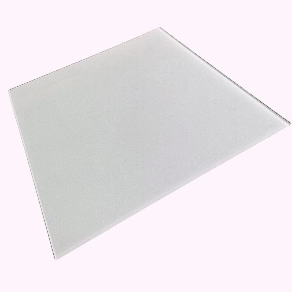 LebensWohnArt Tischplatte Glasplatte TERRY 75x75cm weiss/milchglas 8mm ESG Glas Glasscheibe