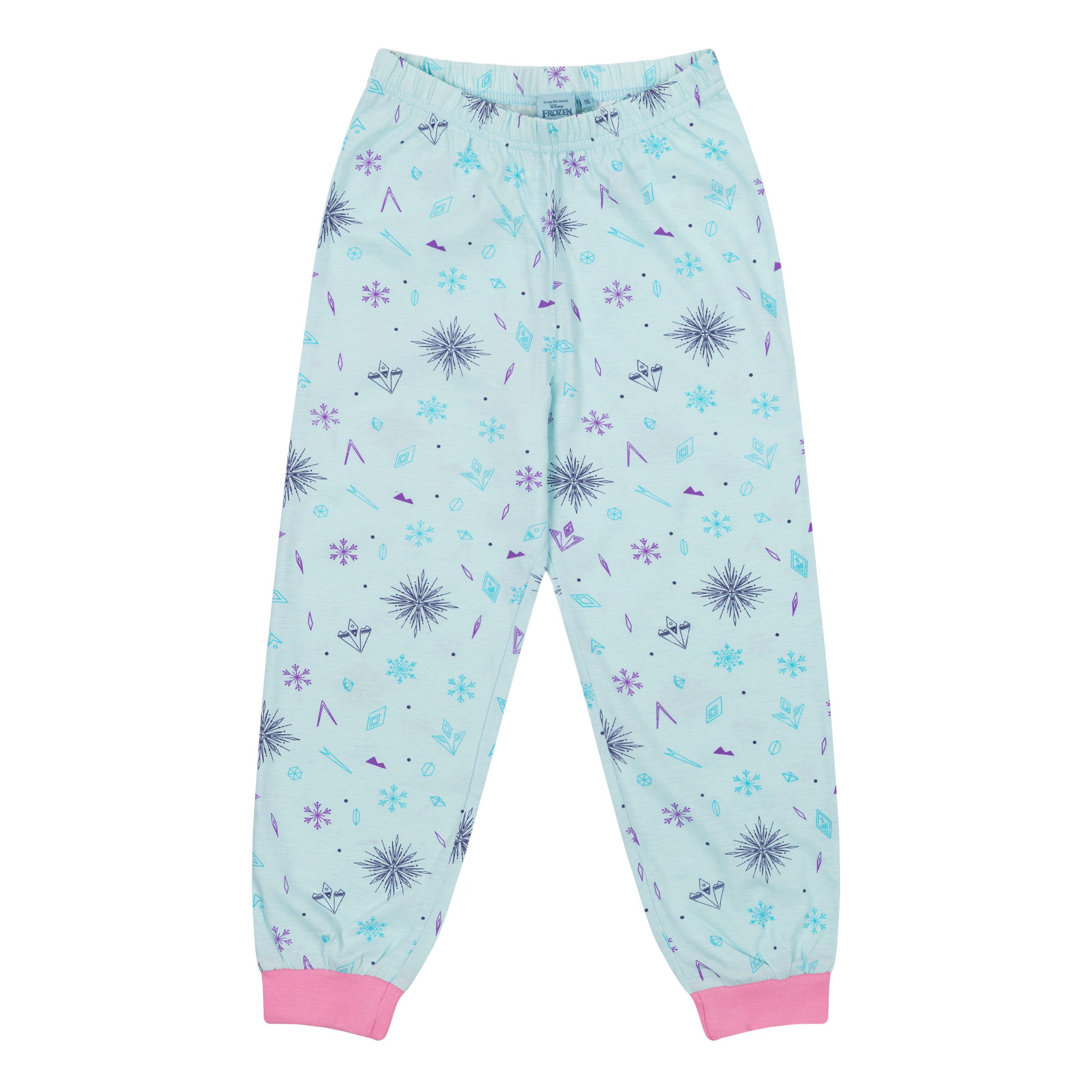 Disney Pyjama Eiskönigin 2 Schlafanzug langarm Pyjama mit Anna und Elsa