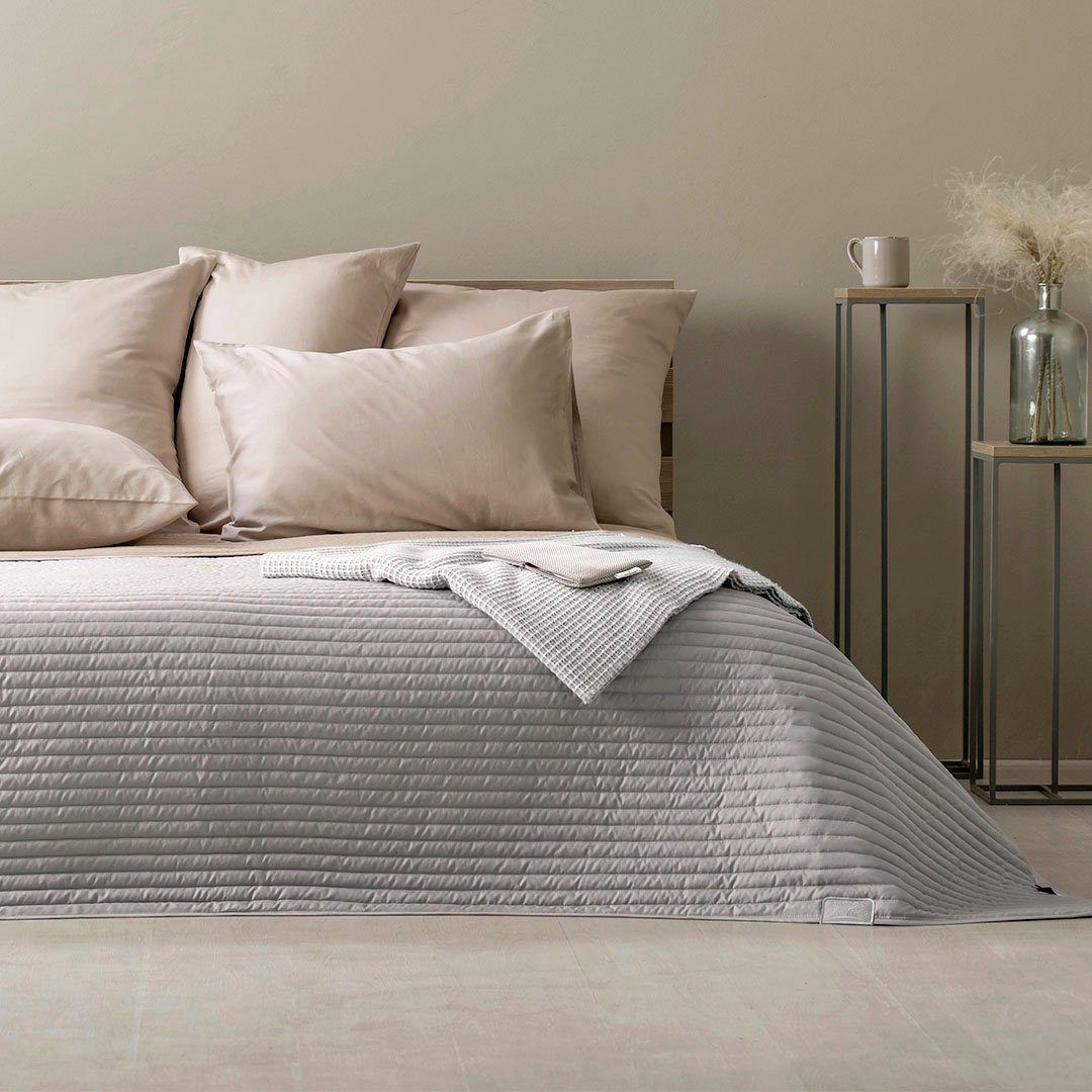 Bettüberwurf »Living Trend Taupe hell 240x260 cm«, SEI Design, Wendedecke  Bettüberwurf online kaufen | OTTO