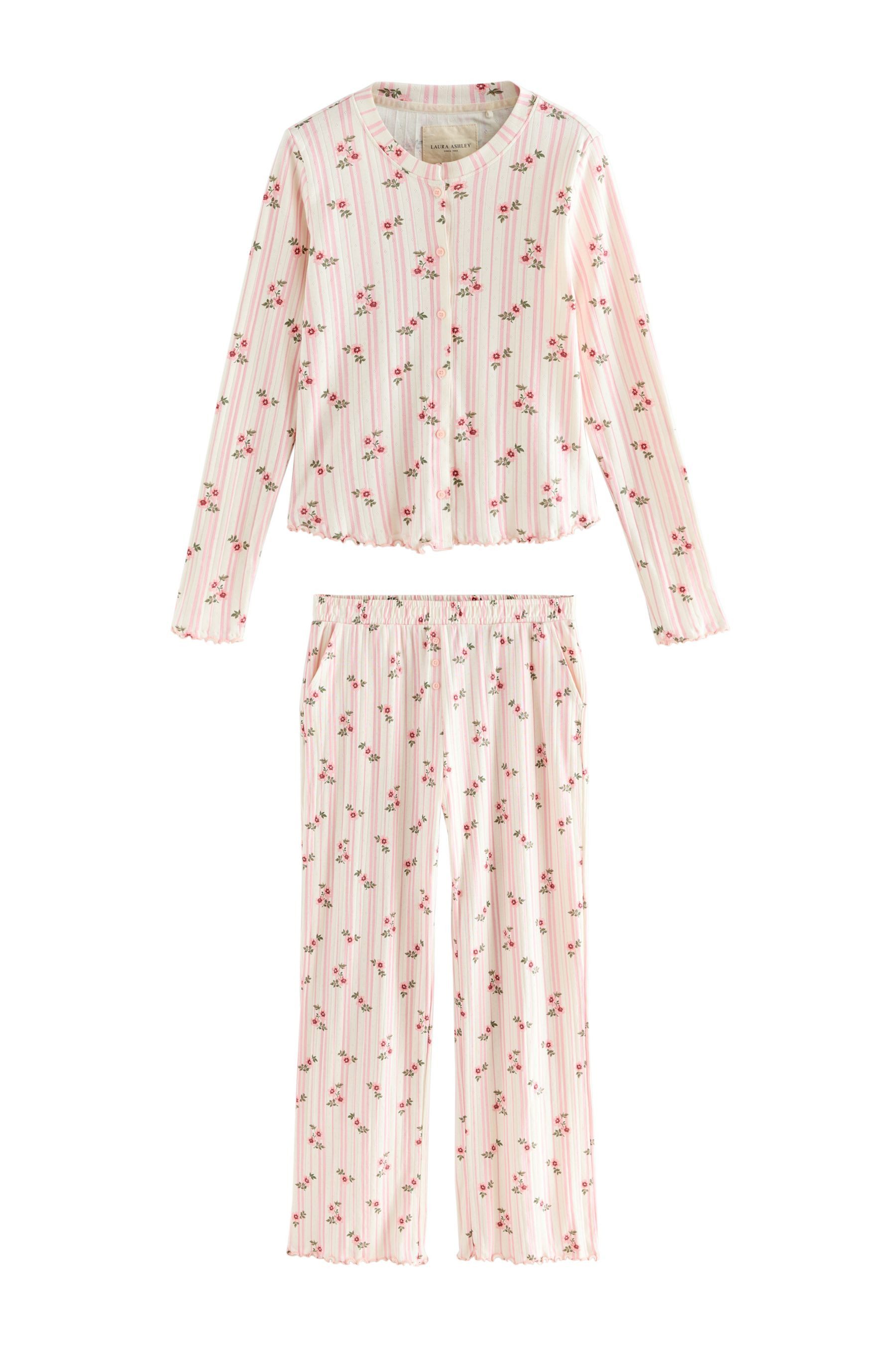 LAURA ASHLEY Pyjama Langärmeliger Laura Ashley Pointelle-Schlafanzug (2 tlg günstig online kaufen