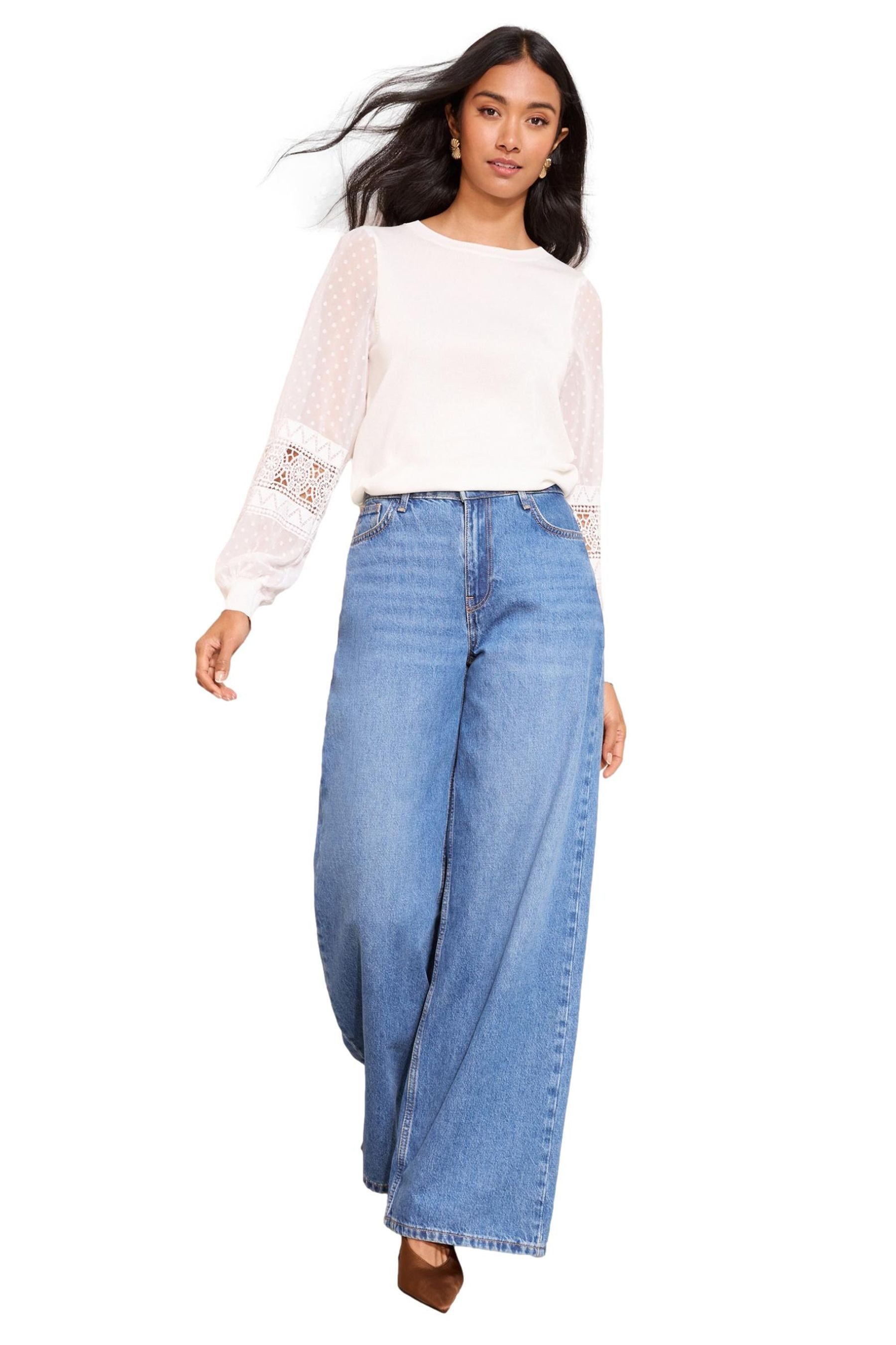 Friends Like These Strickpullover Friends Like These Strickoberteil mit Ärmeln (1-tlg)