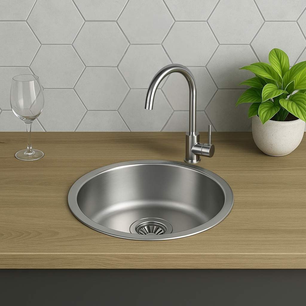 Faizee Home Edelstahlspüle Einbauspüle mit Armatur – Edelstahl Komplettset günstig online kaufen