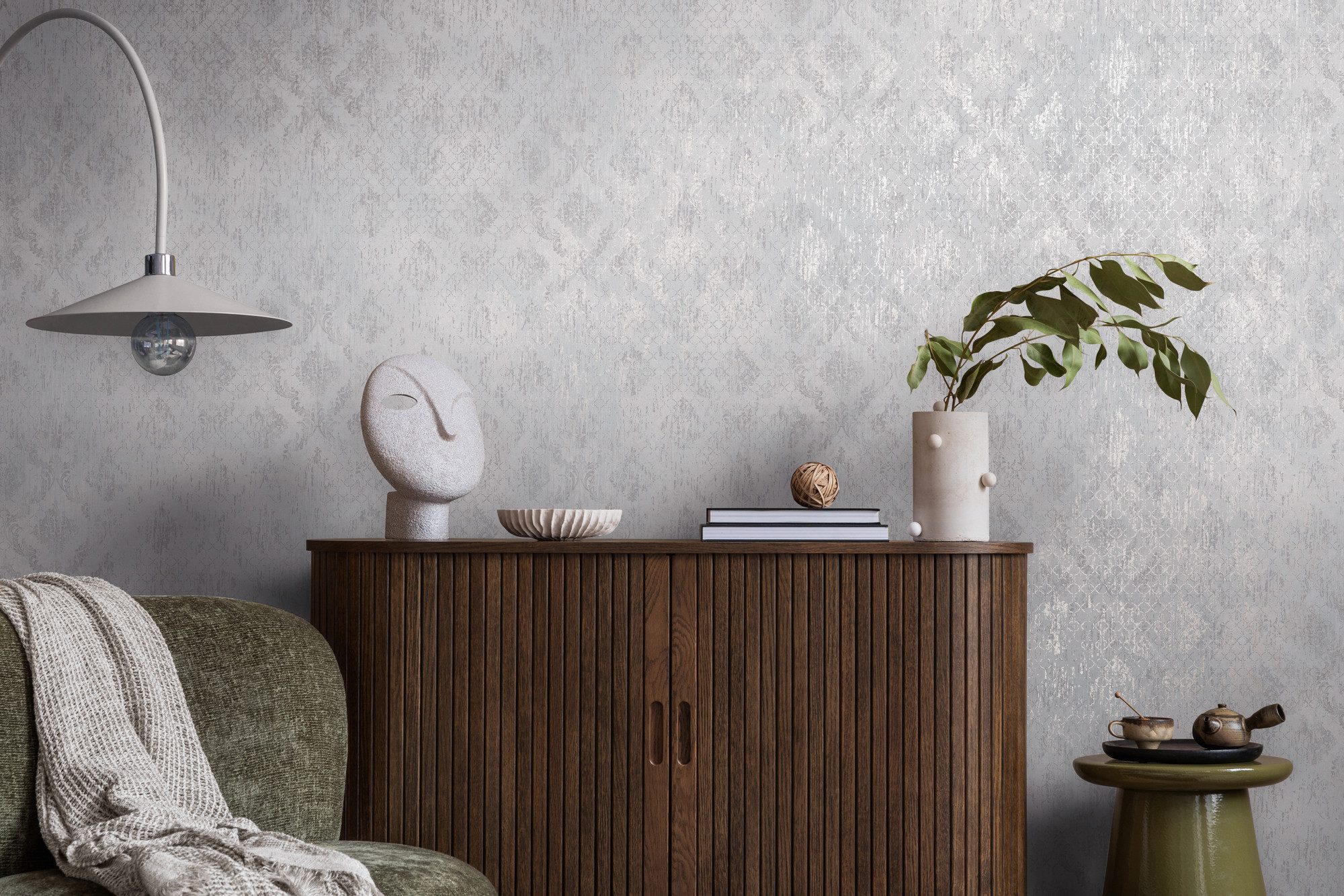 living walls Vliestapete Ornamenttapete diverse Farben strukturiert vintage, strukturiert, Barock, (1 St)