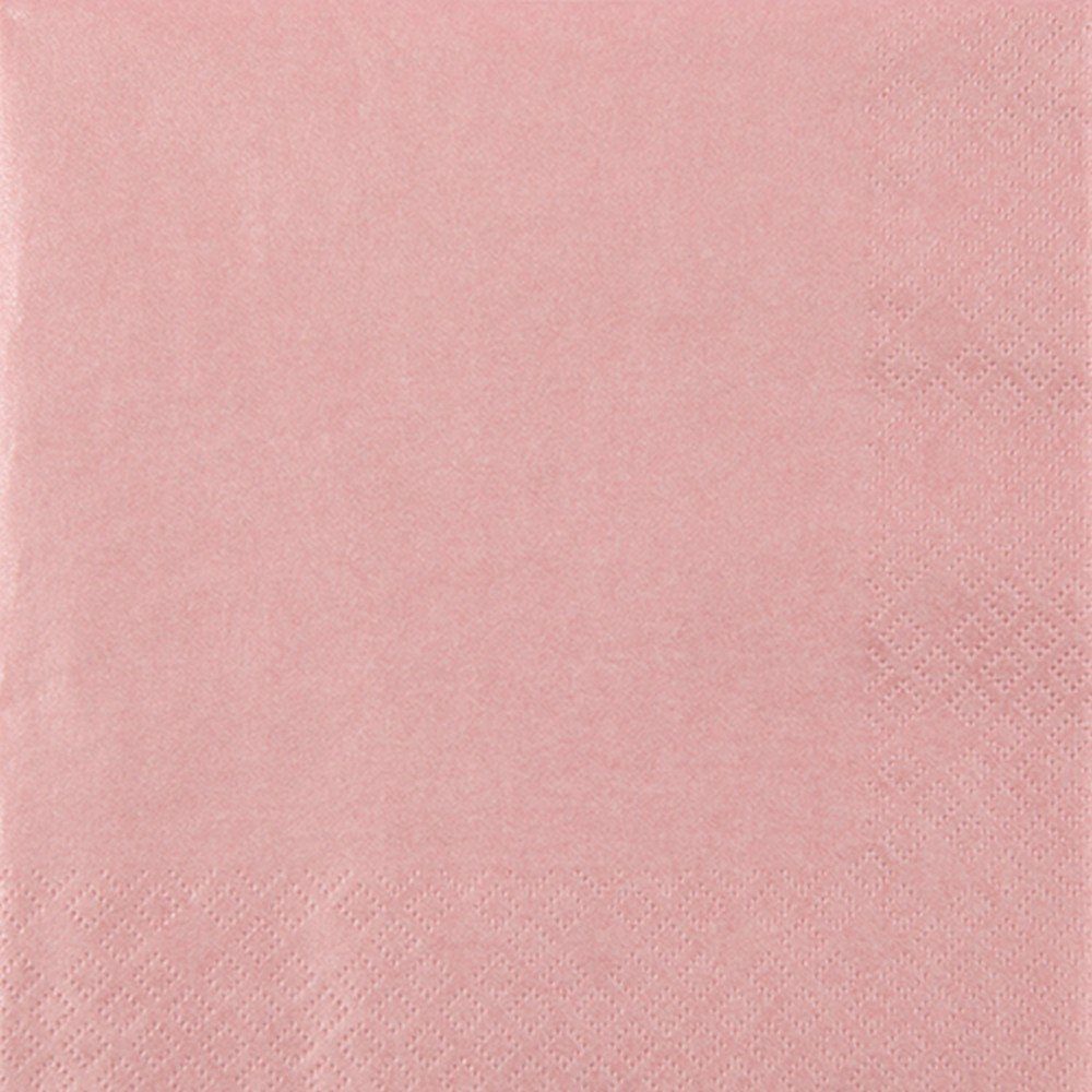 HOME FASHION Papierserviette 20 Servietten Perl Effect antique rose - altrosa 33x33cm, (20 St)