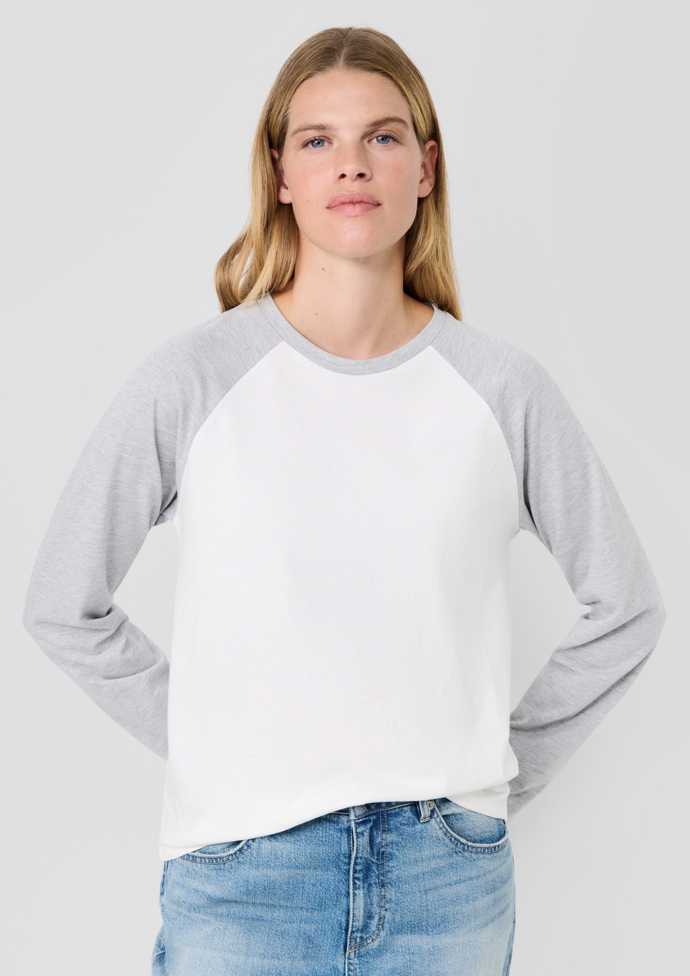 s.Oliver Langarmshirt T-Shirt s.Oliver x Heidi Klum: Raglanshirt mit Colour-Blocking