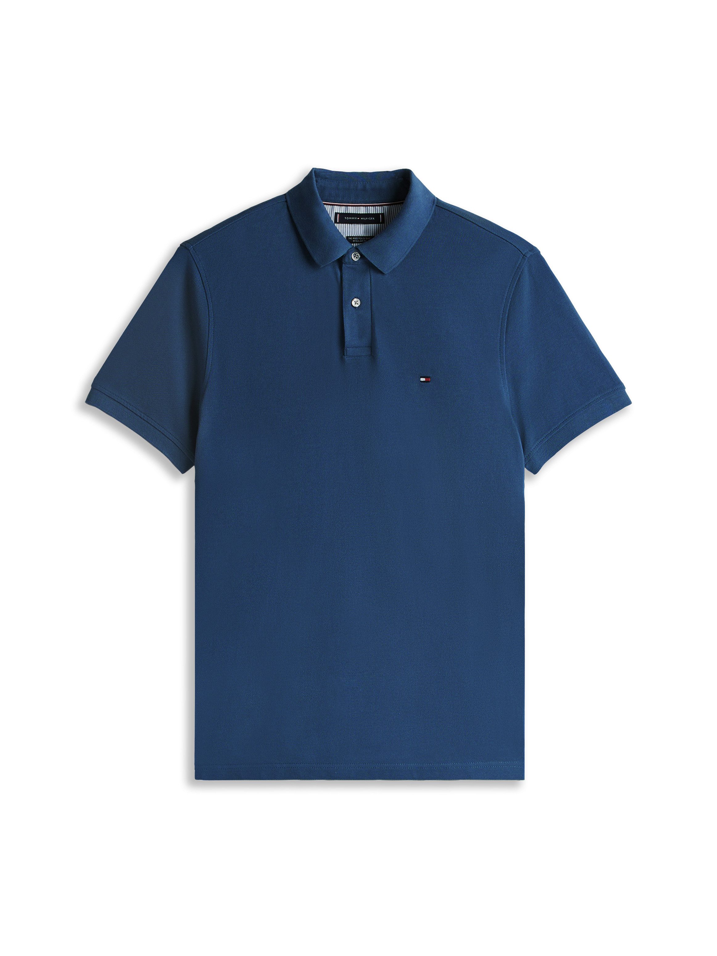 Poloshirt 1985 REGULAR POLO mit Kontraststreifen und Knopfleiste