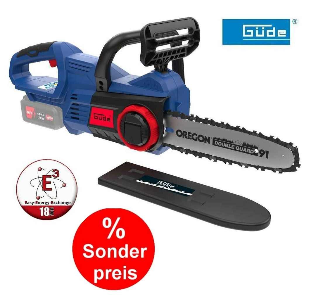 Güde Akku-Kettensäge GÜDE Akku-Kettensäge KS 18-0 (ohne Akku / Ladegerät) 18V E³ Akkusystem
