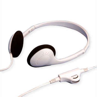VALUE Stereo Kopfhörer mit Lautstärkeregler, grau Audio- & Video-Adapter, 180.0 cm