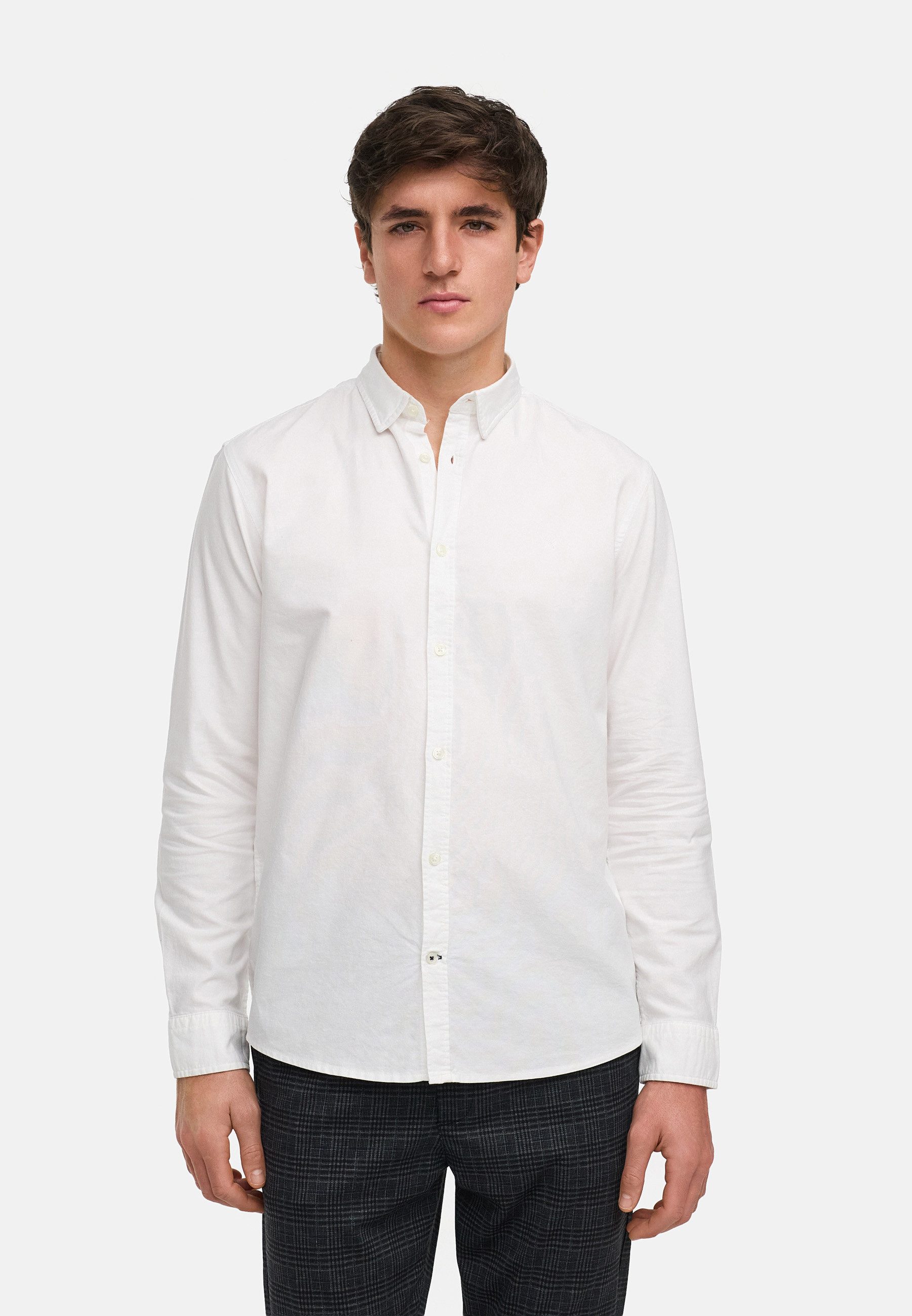 Kronstadt Langarmhemd Herren KSAsk Ls Herrenhemd Langarm aus hochwertigem Oxford-Gewebe aus 100 % Baumwolle