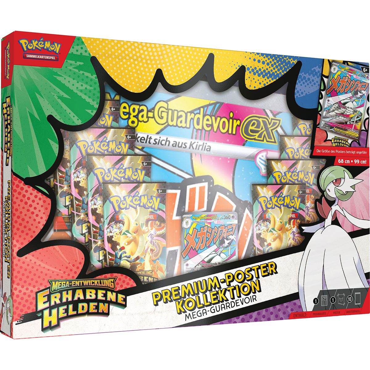 The Pokémon Company Sammelkarte Pokemon Erhabene Helden Premium-Poster Kollektion - 1 zufällige Box DE