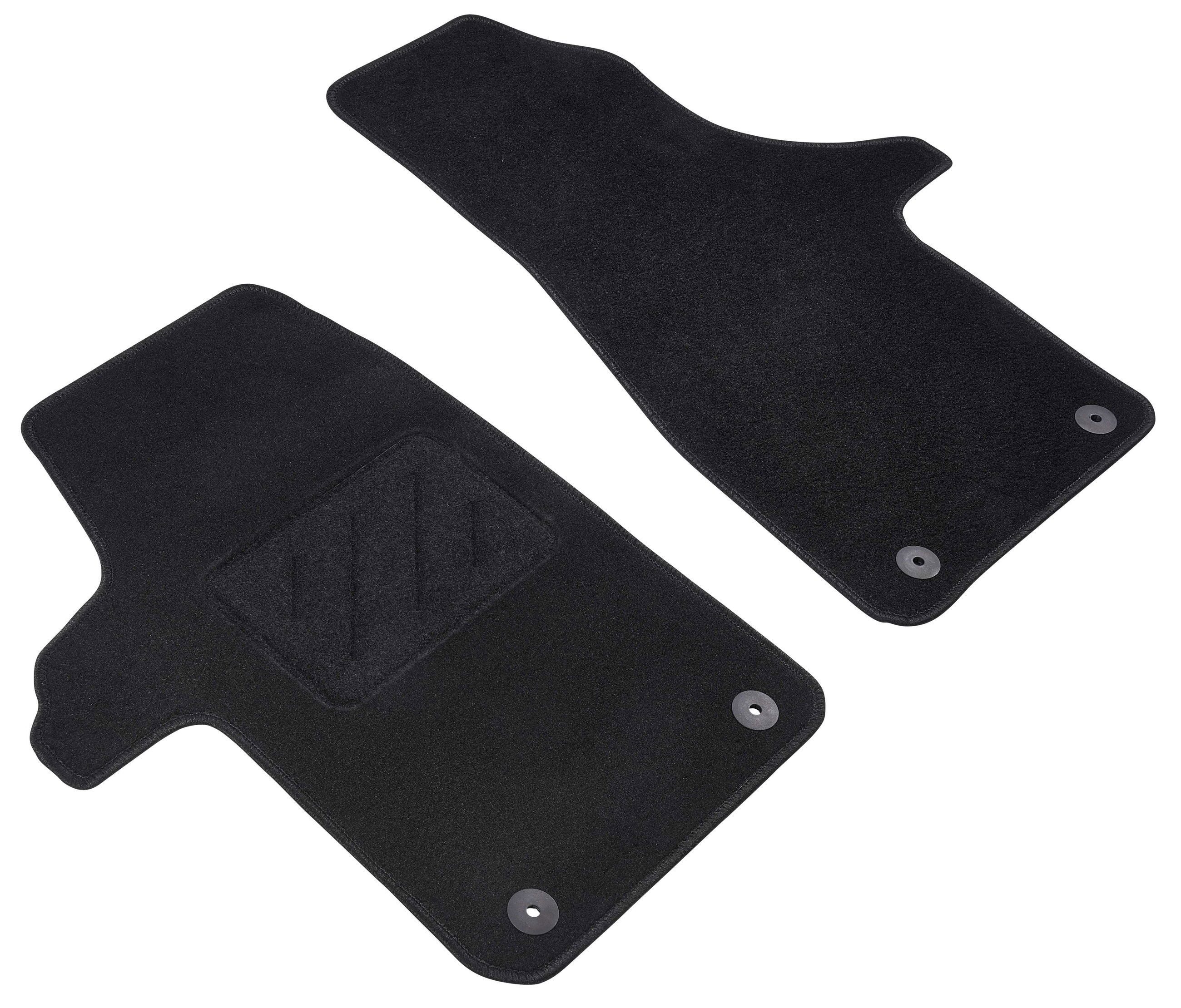 WALSER Auto-Fußmatten Autoteppich Passform Std (2 St), für VW MULTIVAN T6 (SGF, SGM, SGN, SHM, SHN) VW CARAVELLE Mk VI (SGF, SGM, SGN, SHM, SHN), YB 04/2015-, MULTIVAN T6 04/2015-