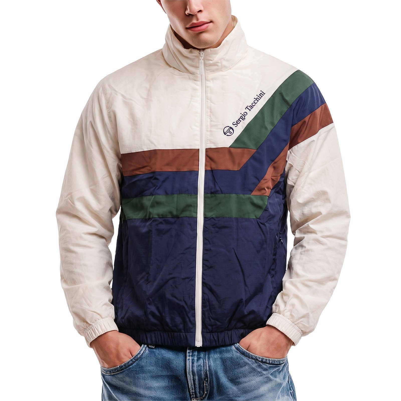 Sergio Tacchini Trainingsjacke Jacke Sergio Tacchini Patrick Colorblocking-Design