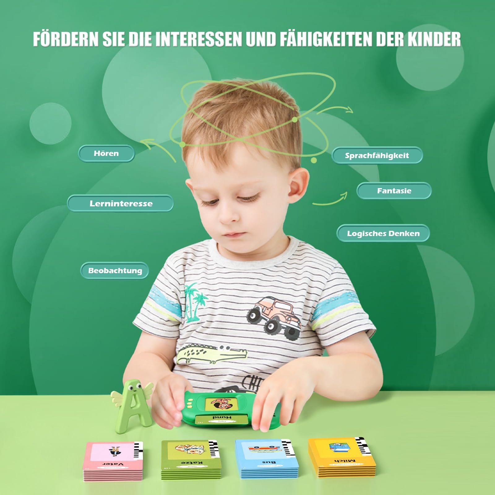 FOUORTUNATE-BEE Lernspielzeug Vokabelfreund Sprechende Lernkarten für günstig online kaufen