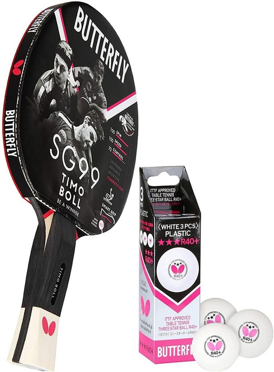 Tischtennisschläger 1x Timo Boll SG99 + Bälle