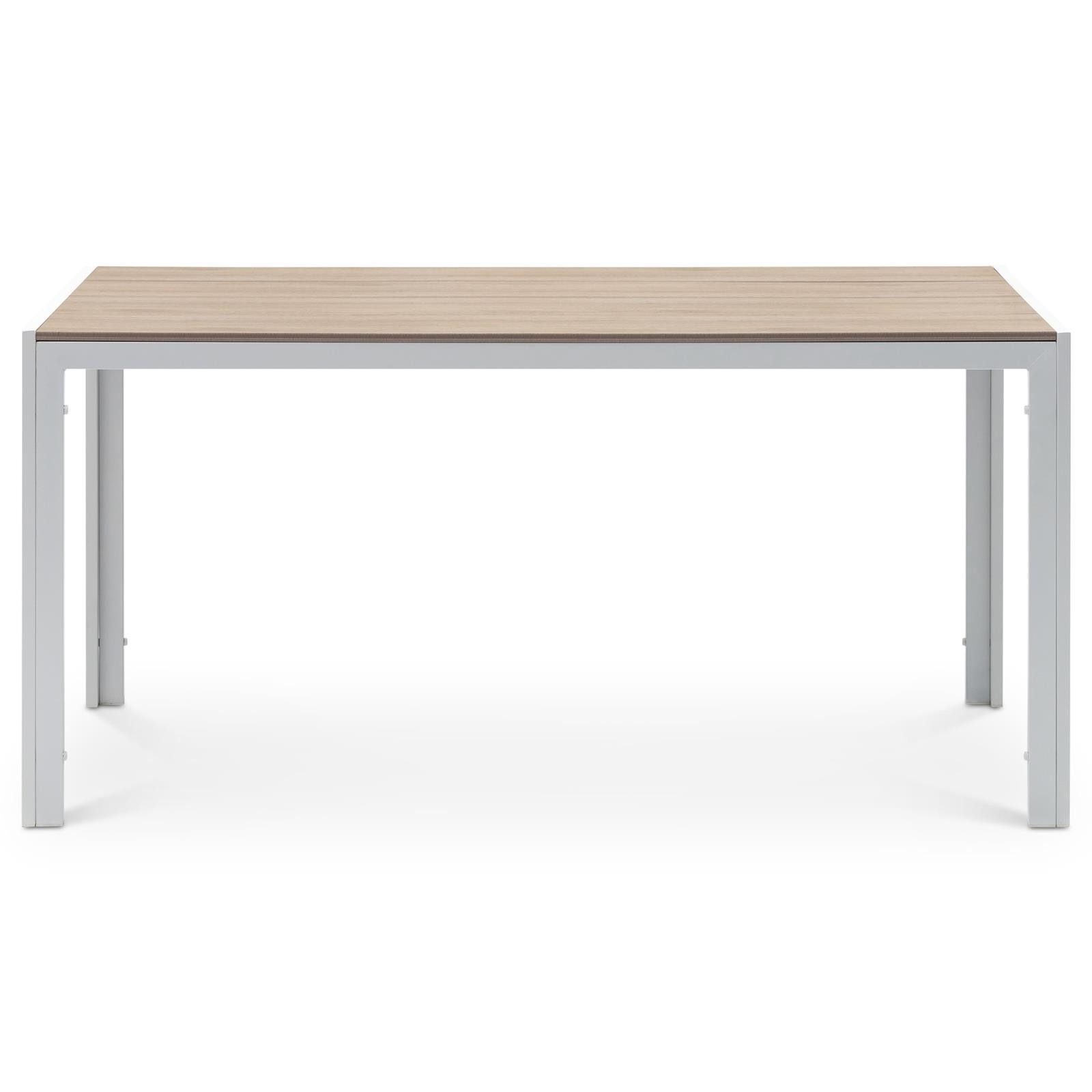 IDIMEX Gartentisch MONDELLO, Terrassentisch wetterfest 150x90 cm Weiß