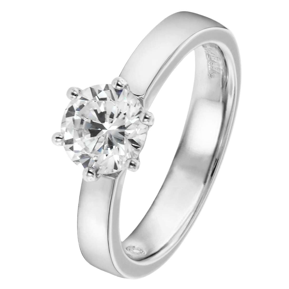 VIVENTY Solitärring 696881, Verlobungsring Silber 925 Antragsring Zirkonia Damen-Ring