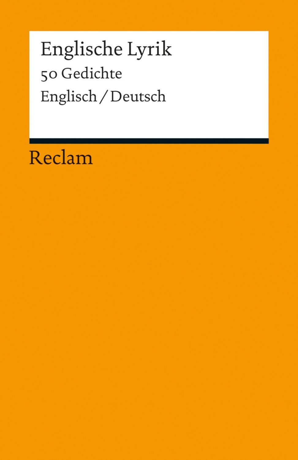 Englische Lyrik / diverse