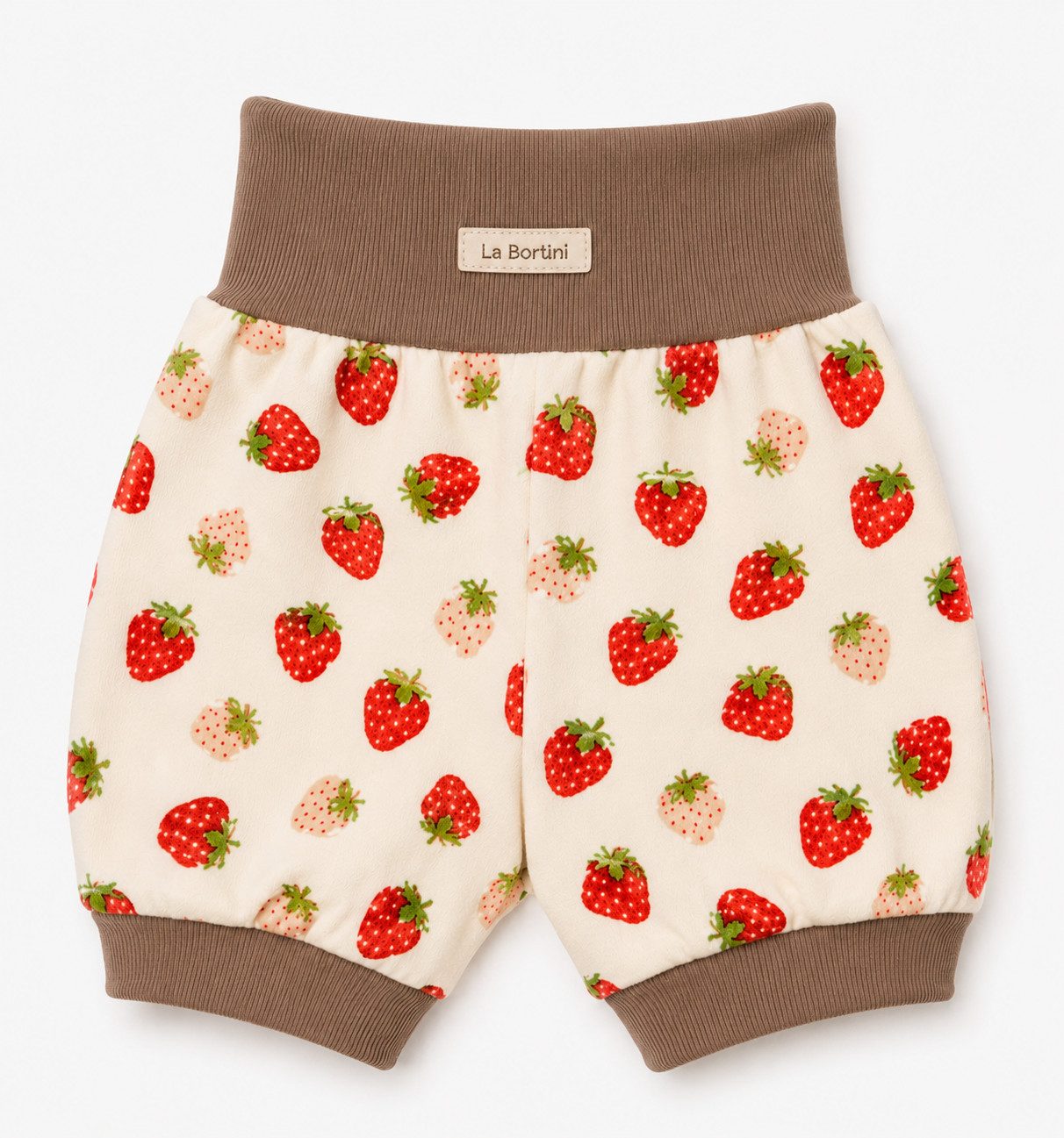 Shorts Baby Pumpshorts kurze Sommer Hose mit Erdbeeren-Muster