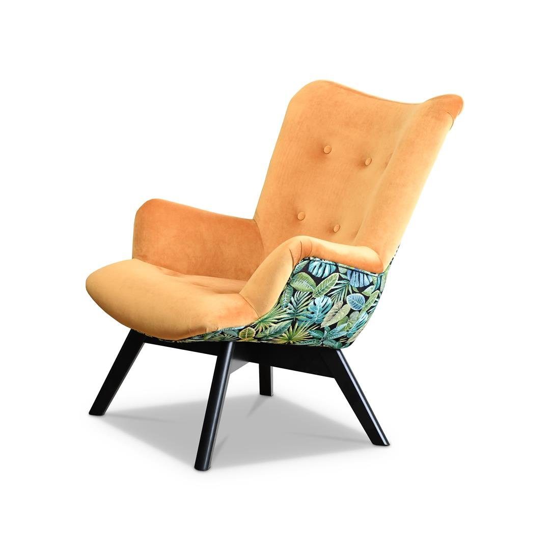 Mars Möbel Relaxsessel »Sessel ROLI Velour Orange Stuhl Relaxsessel  Modernsessel« online kaufen | OTTO