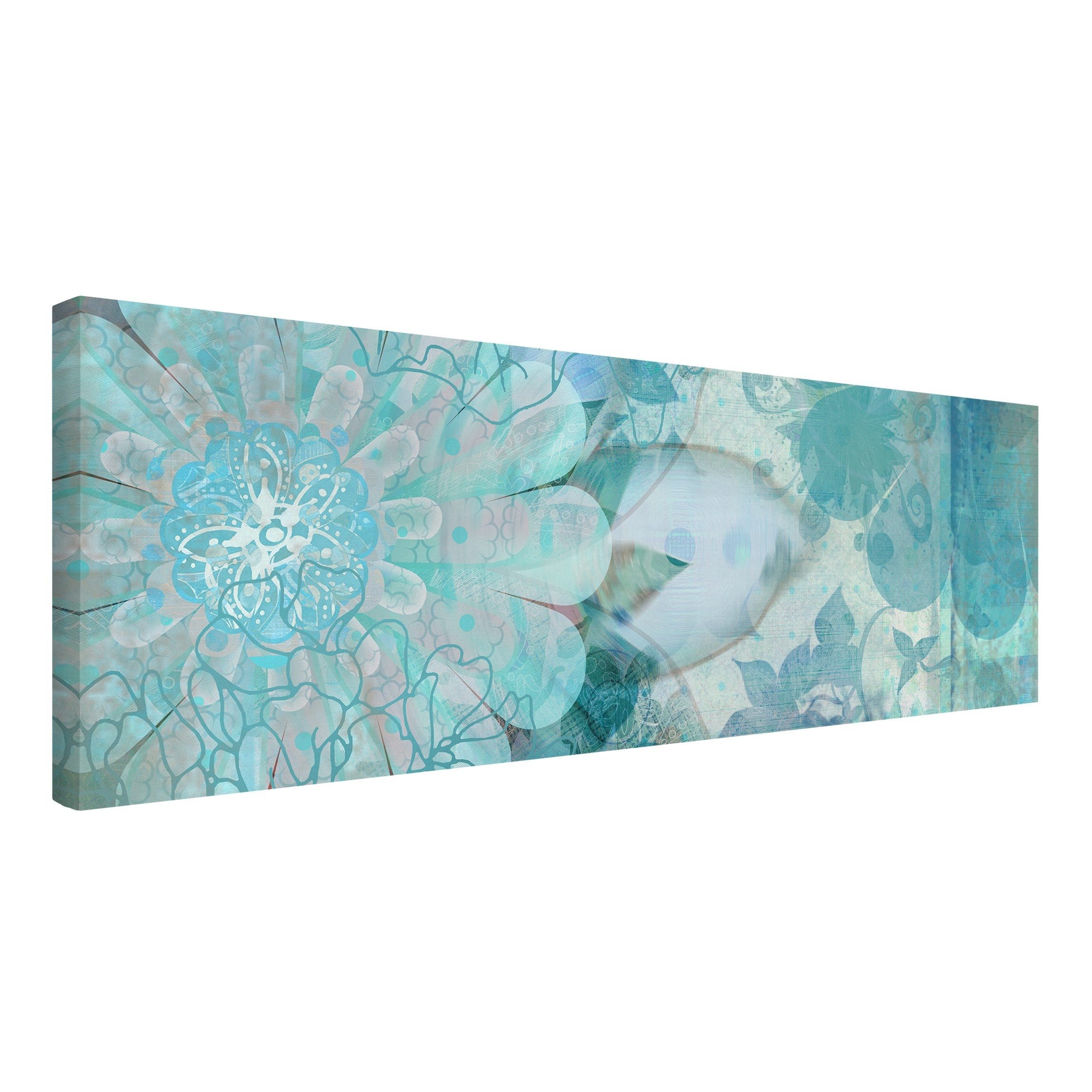 Bilderdepot24 Leinwandbild Blumen Modern floral Natur günstig online kaufen