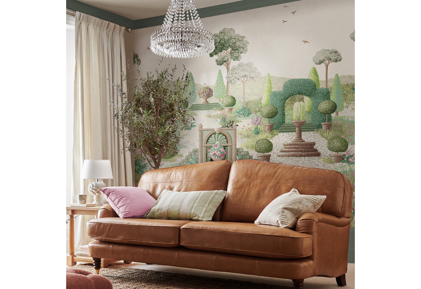 LAURA ASHLEY Vliestapete Naunton Folly, glatt, geblümt, (1 St), 10mx52cm (ca. 5m2)