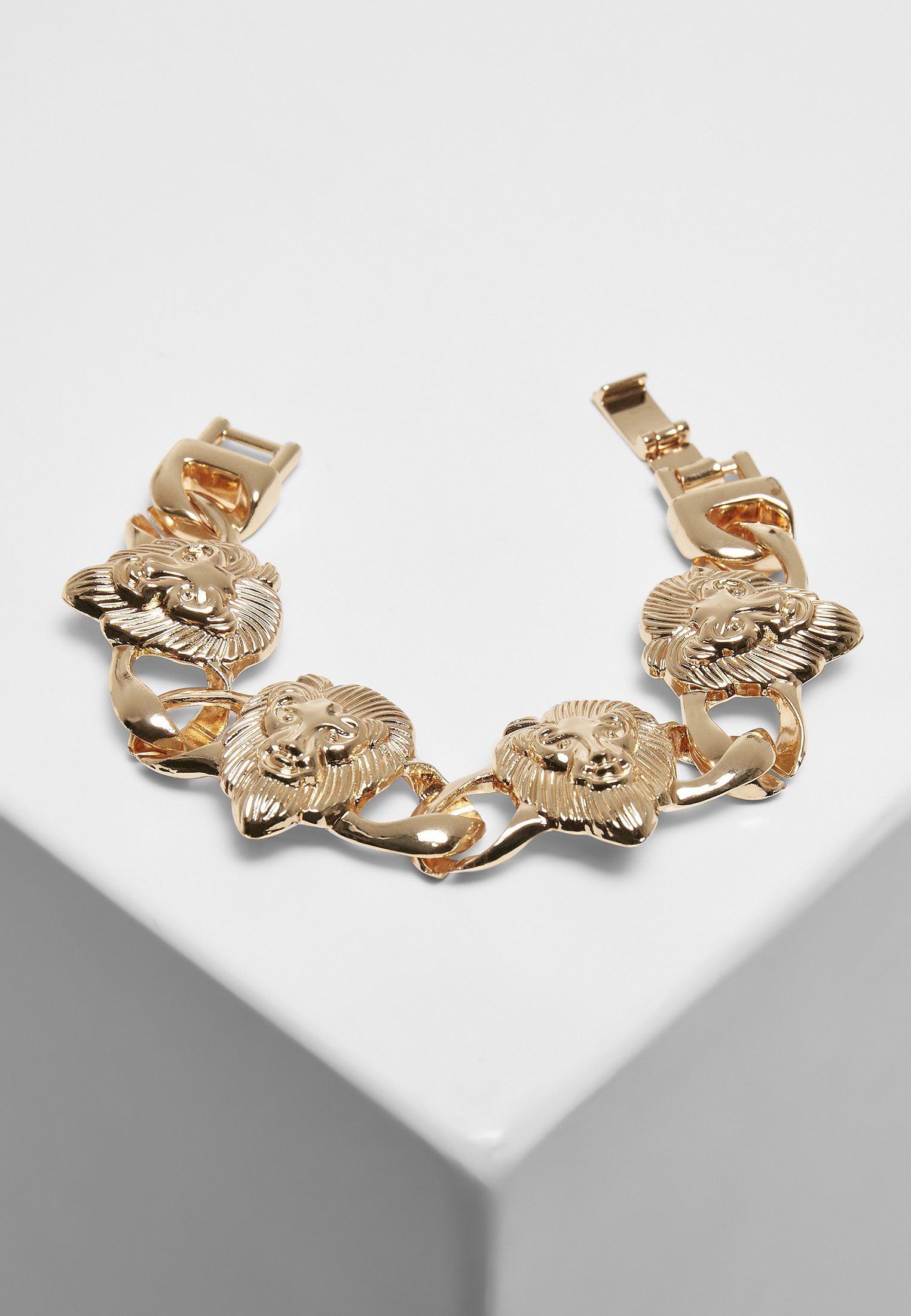 URBAN CLASSICS Bettelarmband Accessoires Lion Bracelet gold