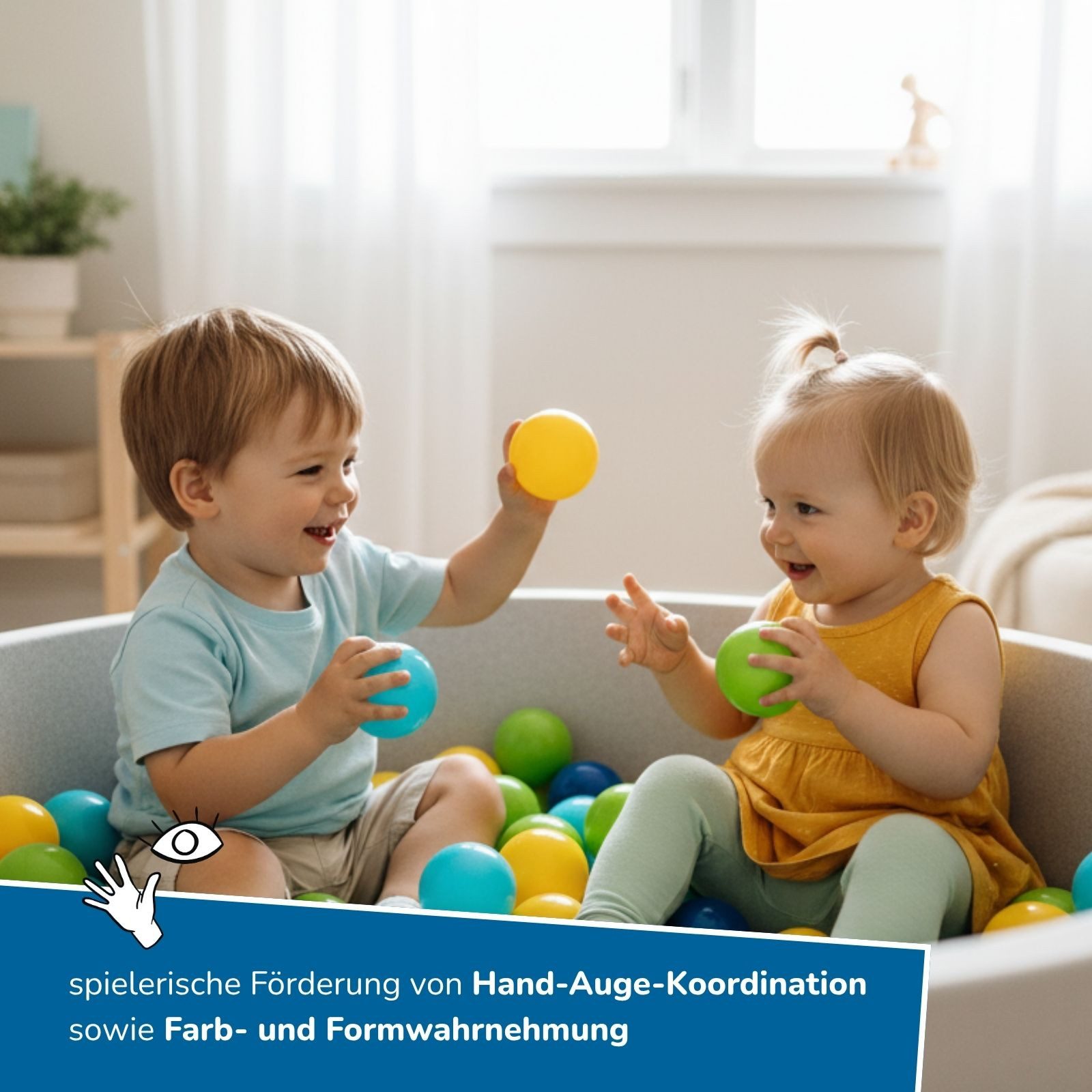 alldoro Bällebad-Bälle 500 bunte Bälle Ø 6 cm mit Tragetasche für Bällebad, Spielzelt & Pool, Spielbälle aus ungiftigem PE-Kunststoff, in Grün, Gelb, Blau & Türkis
