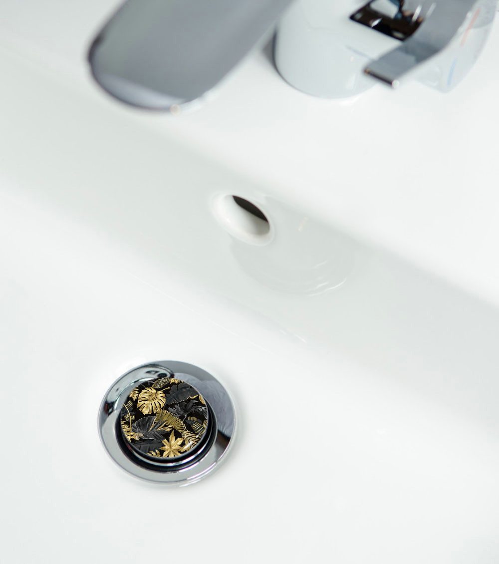 Sanilo Waschbeckenstöpsel mit Motiv, viele schöne Abflussstöpsel zur Auswahl, Ø 4 cm, hochwertig, universell, 100% wasserdicht