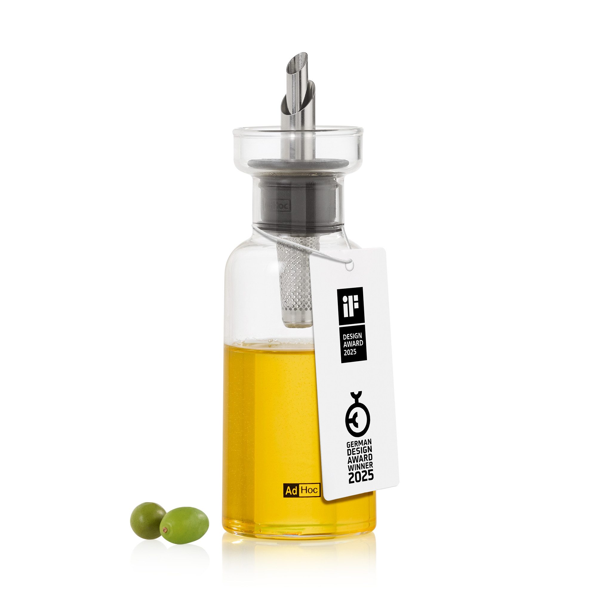 AdHoc Ölspender AromaPour, (1-tlg), der 4in1 Genussexperte für Öl oder Essig 120ml