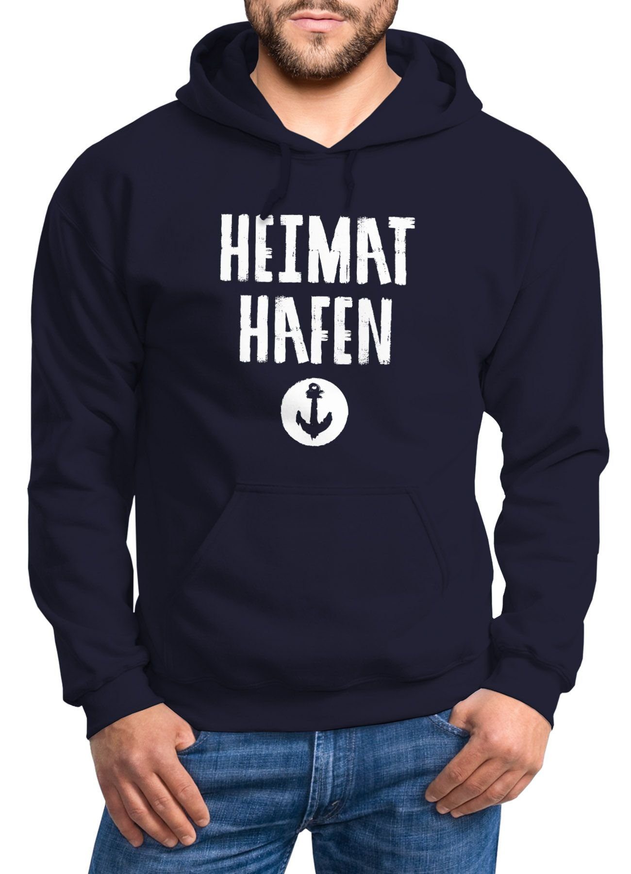 MoonWorks Hoodie Hoodie Herren Hafen Anker Kapuzen-Pullover Moonworks® günstig online kaufen