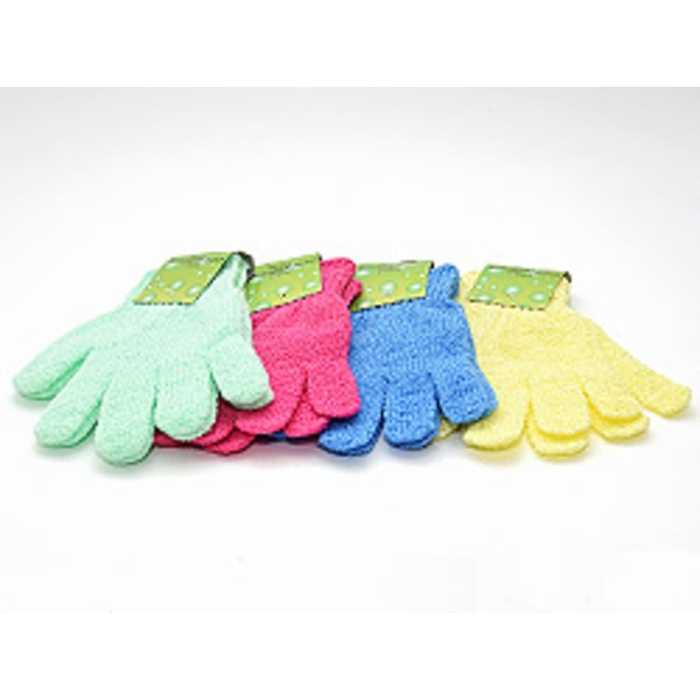 HundB Reinigungsschwamm Massagehandschuh 2er Set, Polyester, zufällige Farbe, Handschuhe Massage Farben Polyester Sonderposten