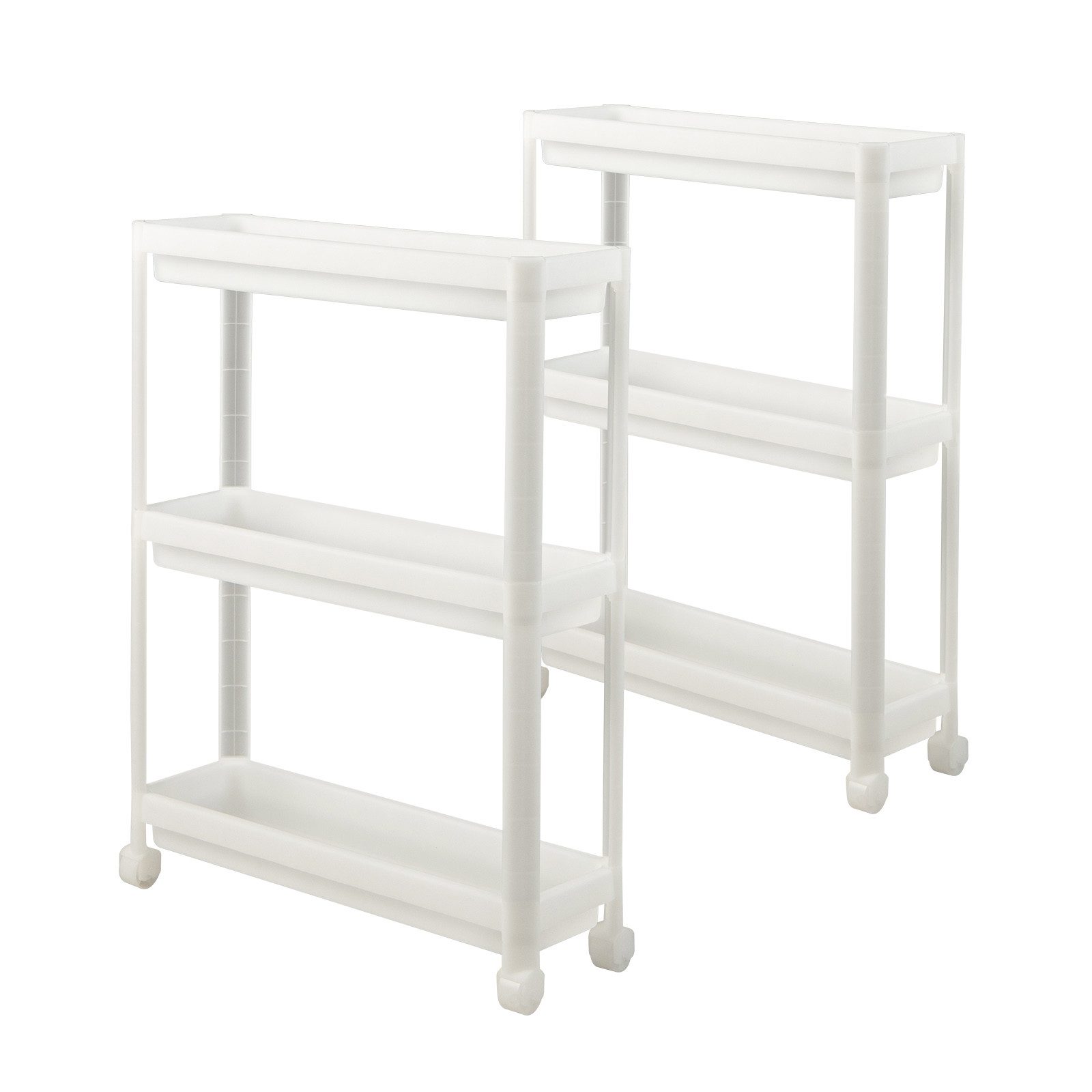 COSTWAY Боковая тележка, Küche, 2er Set Nischenregal schmal, 53 x 17,5 x 70 cm