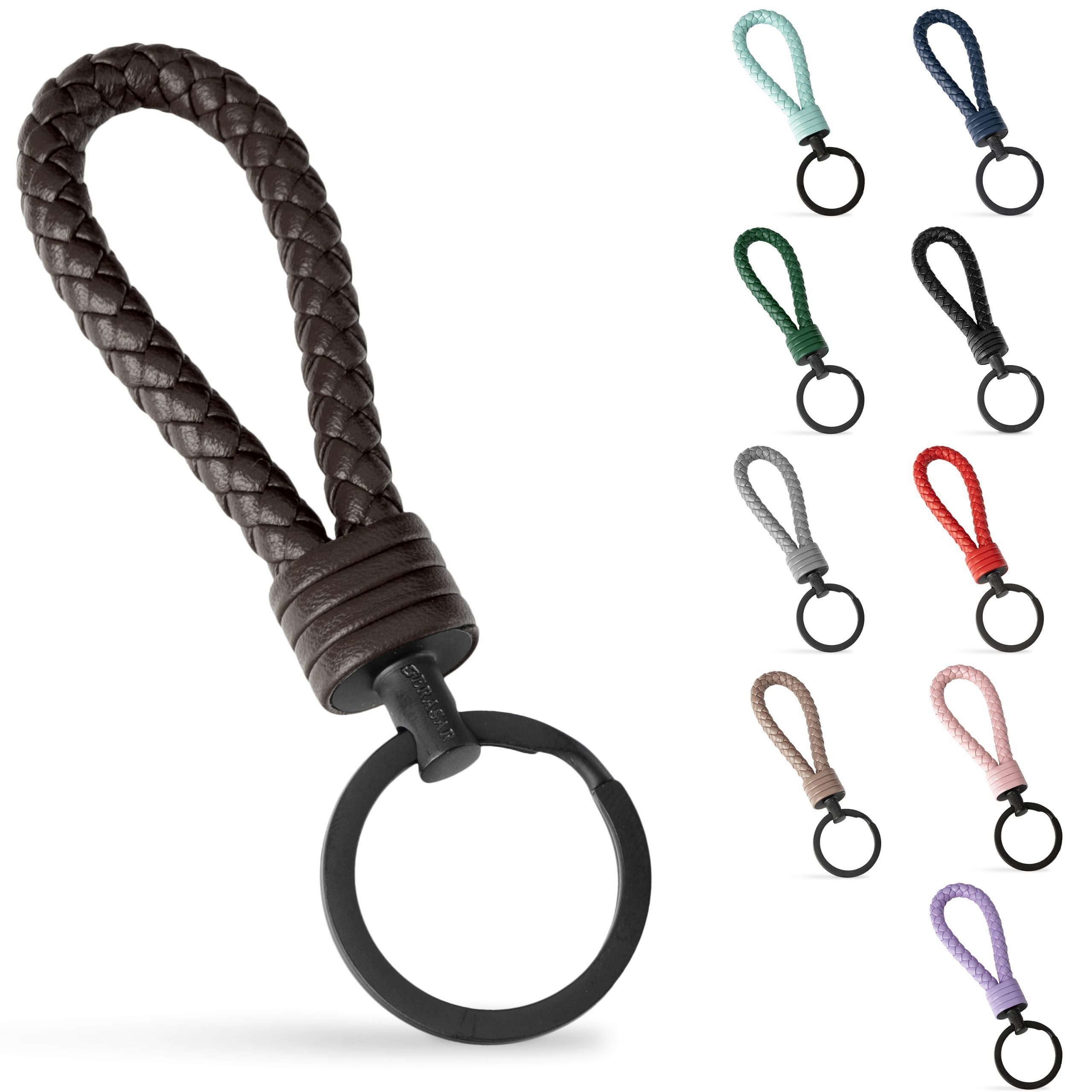 SERASAR Schlüsselanhänger Leder Schlüsselanhänger "Strong" (1-tlg), günstig online kaufen