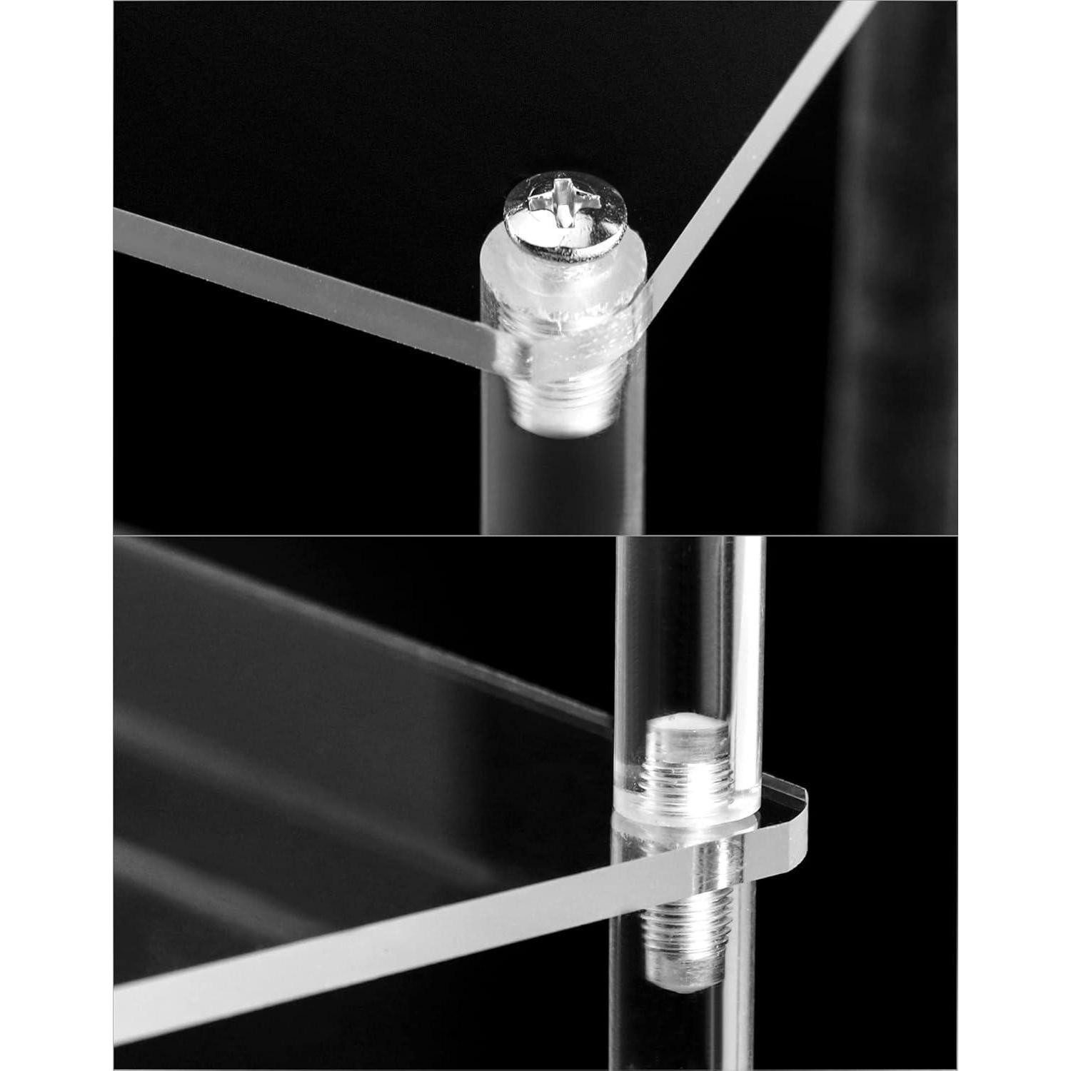 LuxusKollektion Glas 5-Stufig Acryl Display Ständer Transparent Display Regal 30x32x25cm – Bild 5 von 5