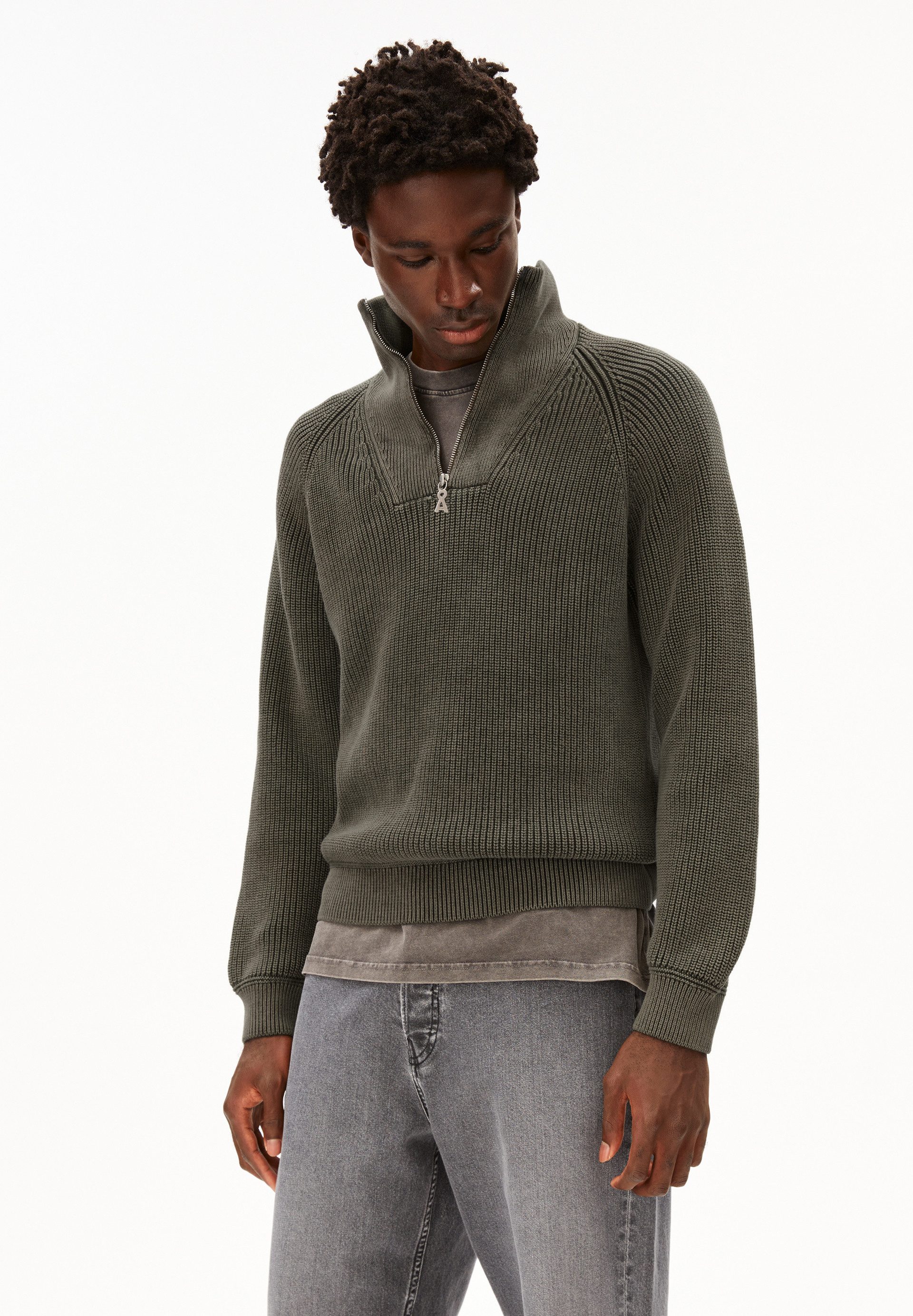 Armedangels Strickpullover KAALVES GMT DYE Pullover aus Bio-Baumwolle Regul günstig online kaufen