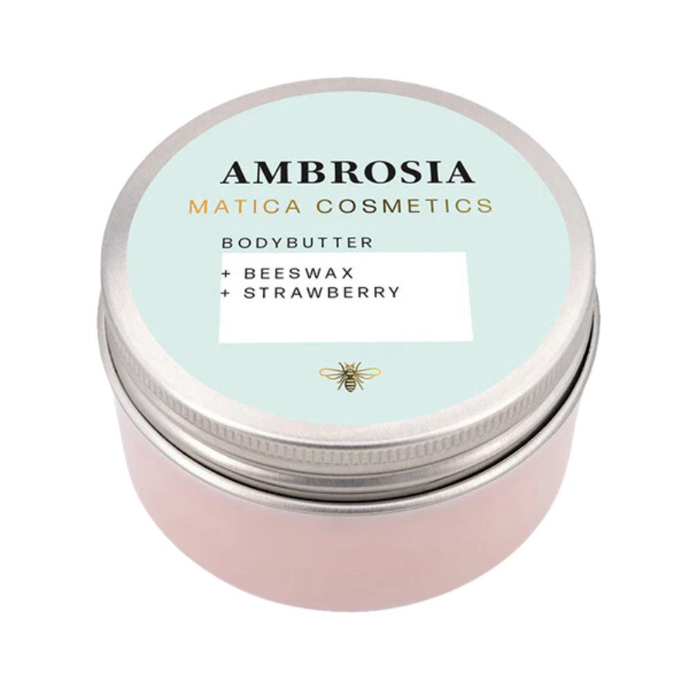 Körperbutter AMBROSIA - feuchtigkeitsspendende mit Erdbeerduft, 100 ml