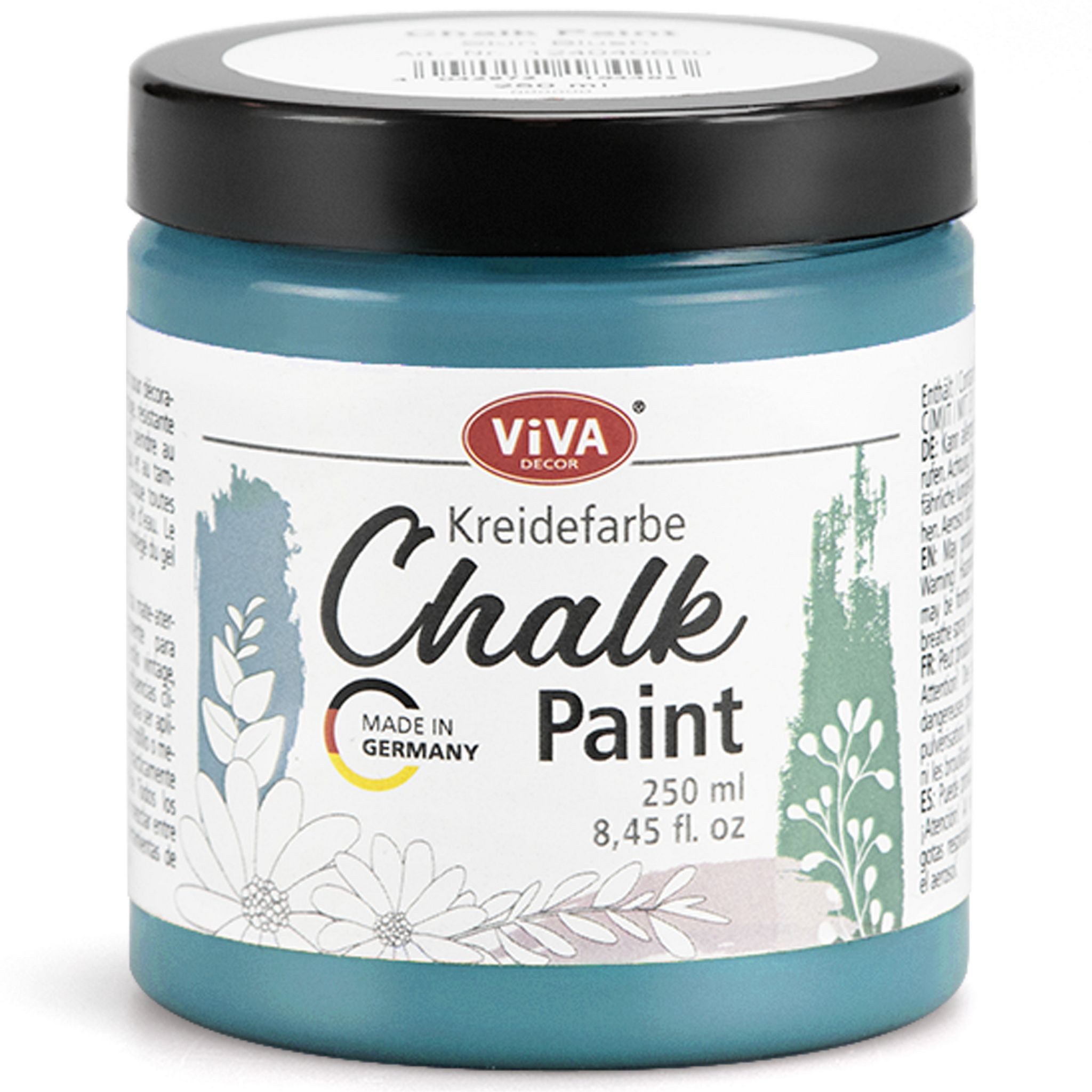 Viva Decor Kreidefarbe ViVA DECOR Chalk Paint - Kreidefarbe 250 ml - Smoky Blue