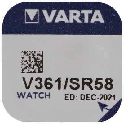VARTA 362, Varta V362, SR58, SR721SW Knopfzelle für Uhren etc. Knopfzelle, (1,6 V)