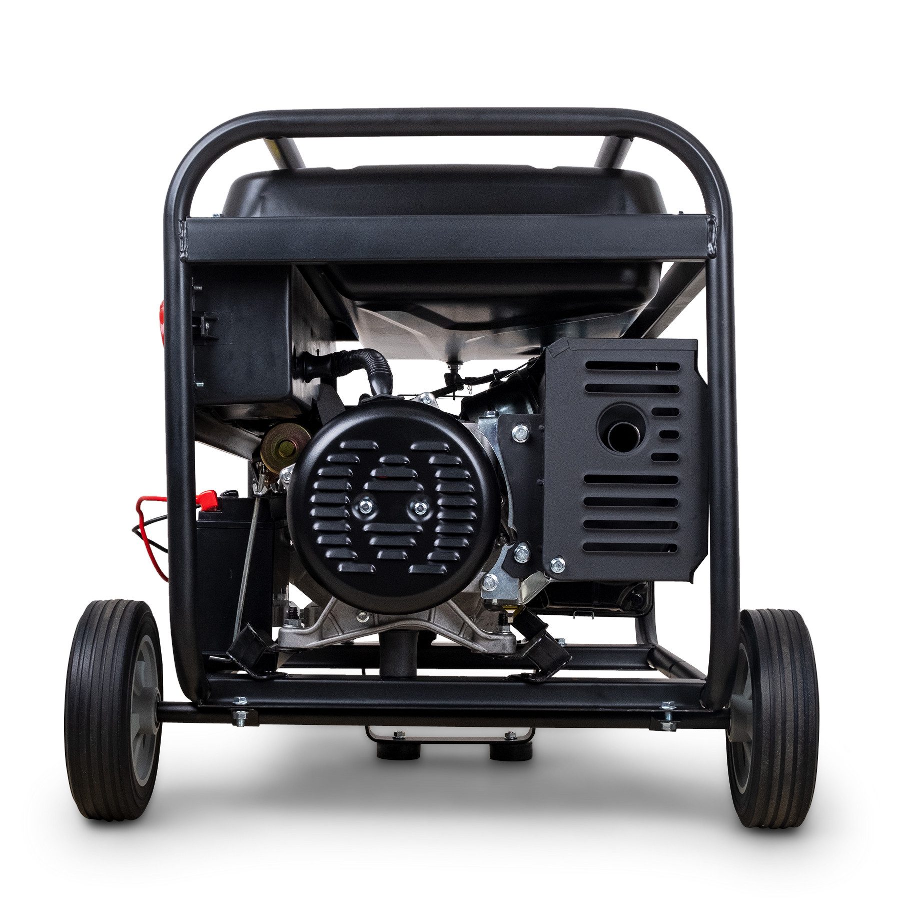 DeTec. Stromgenerator Benzin 7 kW DT-LB7500E-3 400V Starkstrom Generator E-Start 3-Phasen, 7,5 in kW, Strom Aggregat mit 18 PS Motor – Bild 3 von 5