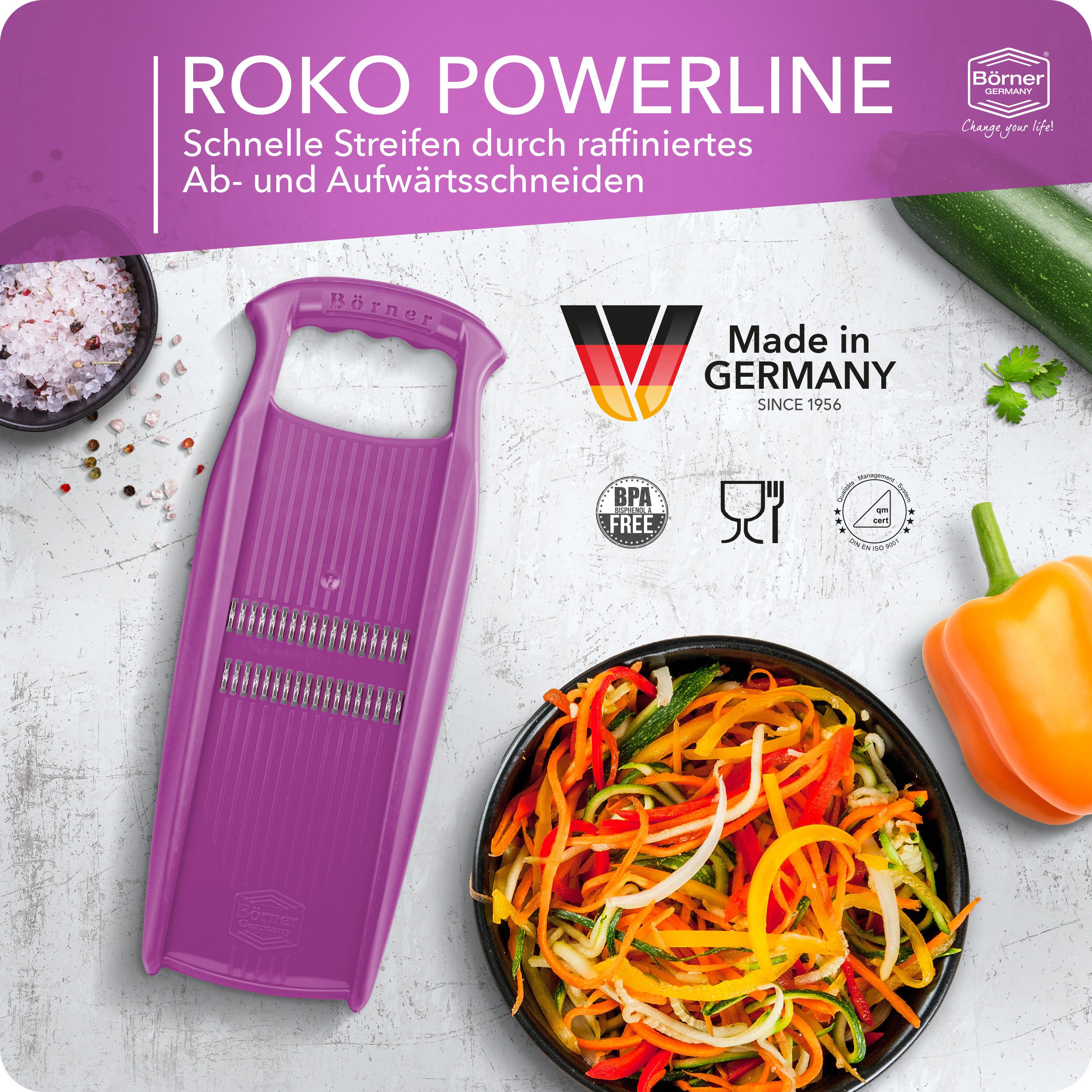 Börner Gemüseschneider Roko PowerLine, Rohkostschneider & Julienneschneider