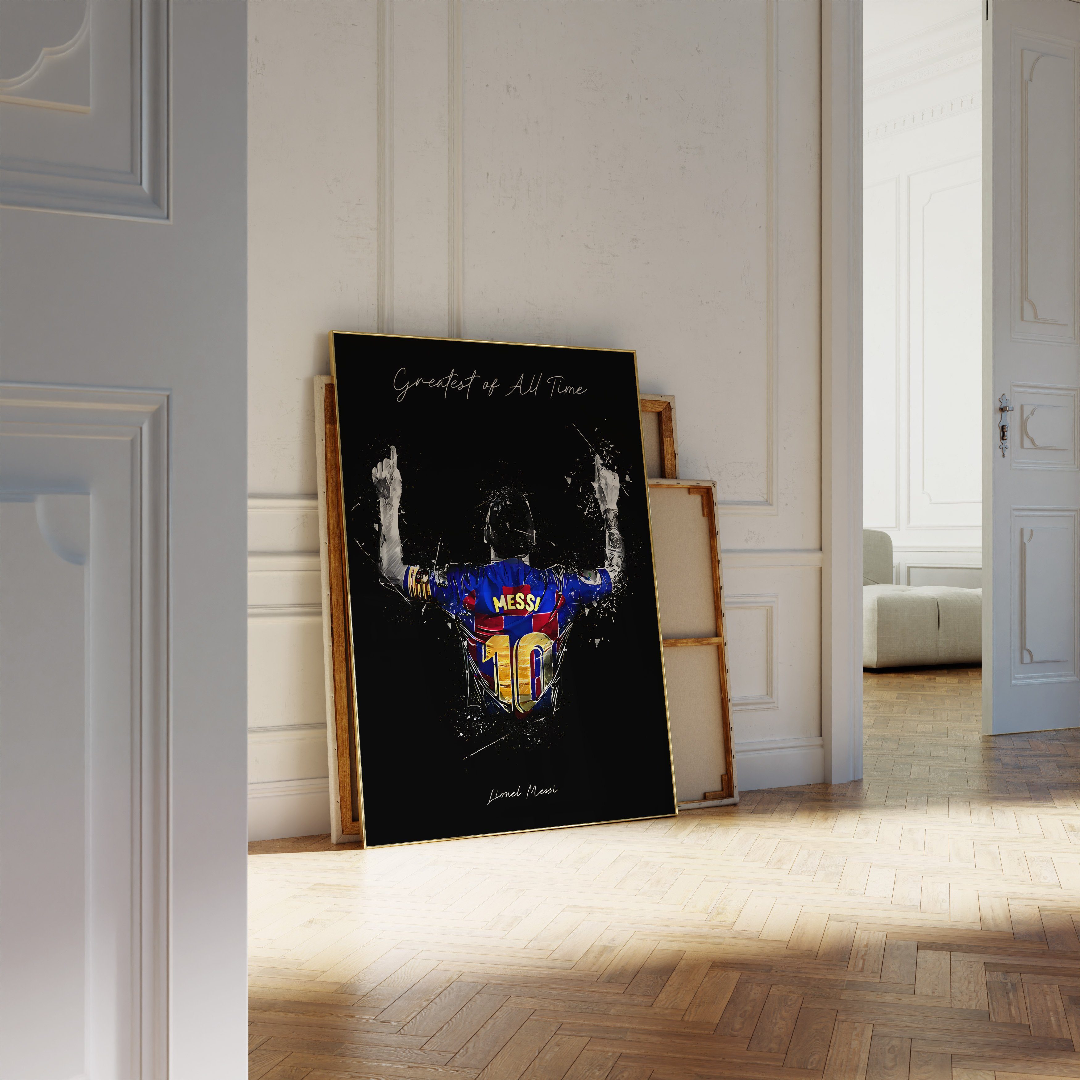 JUSTGOODMOOD Poster Premium ® Lionel Messi Poster · The Greatest of all time · ohne Rahmen – Bild 3 von 5