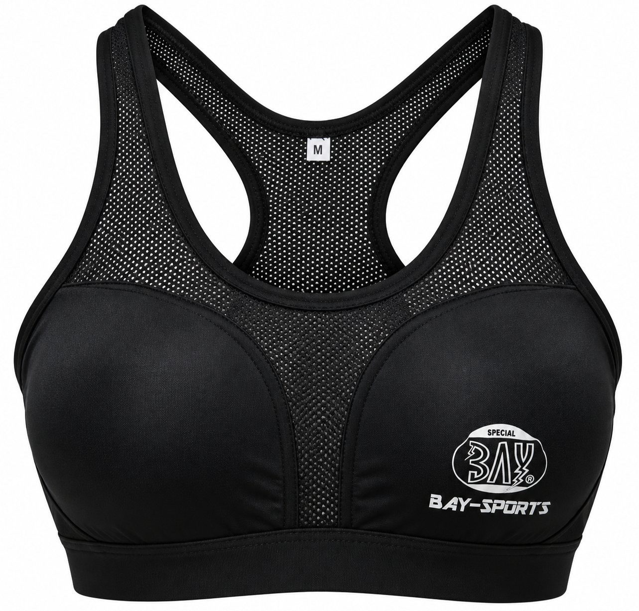 BAY-Sports Set: Sport-Bustier Oberteil Brustschutz Topp Tang Top für Damen Brustschutz Schalen Guard (Stück) Sport BH mit Taschen zum Einstecken von Schutzschalen