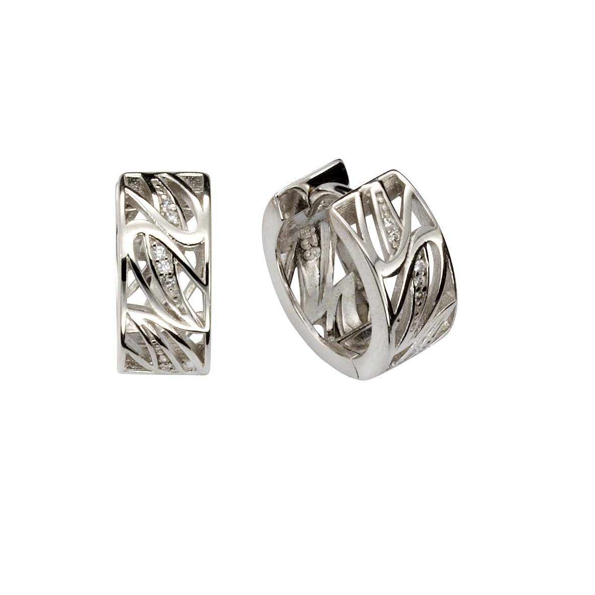 Vivance Paar Creolen 925 Silber 14x Zirkonia günstig online kaufen