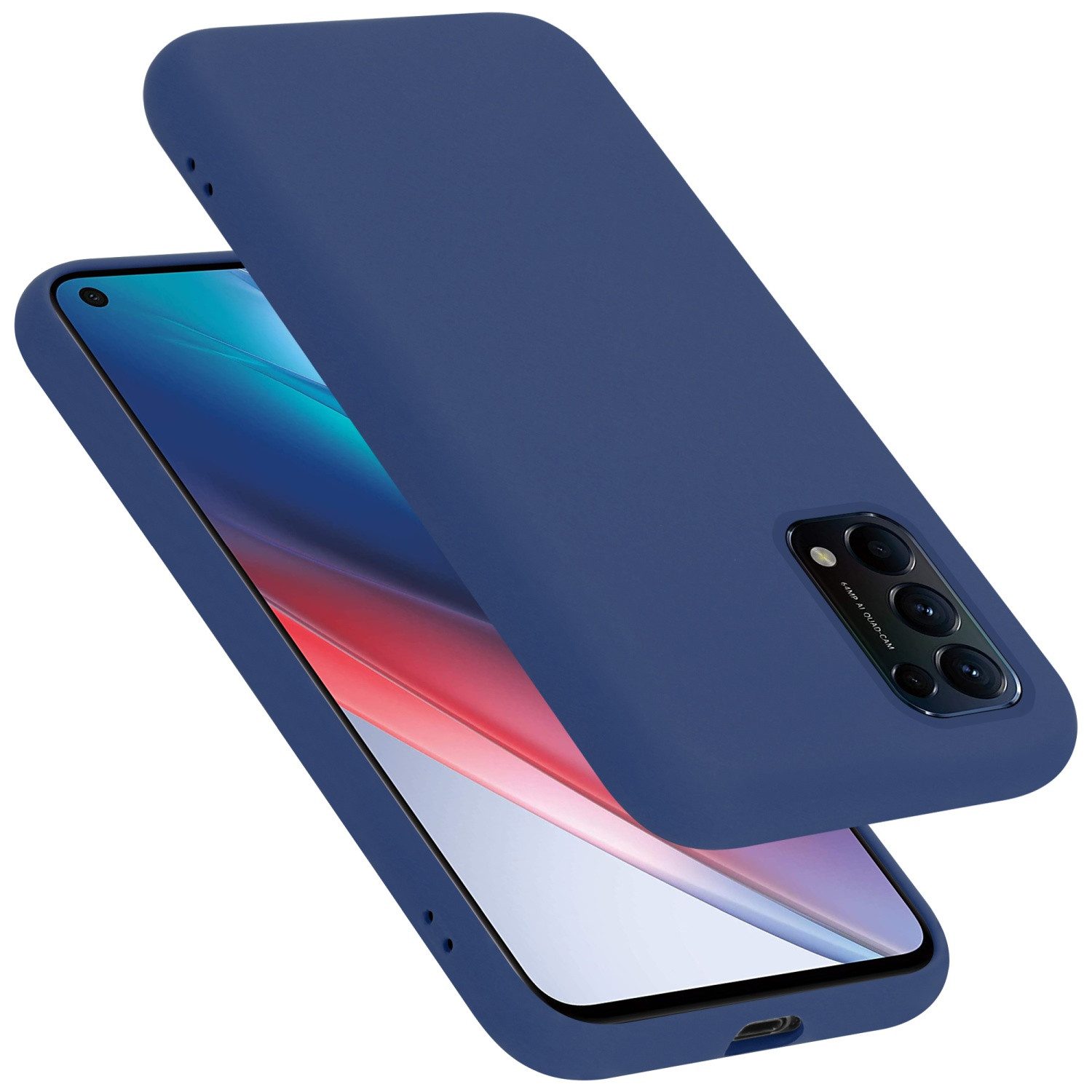 Cadorabo Handyhülle für Oppo FIND X3 LITE Hülle Oppo FIND X3 LITE, Flexible Hülle TPU Silikon Schutzhülle Back Cover Case