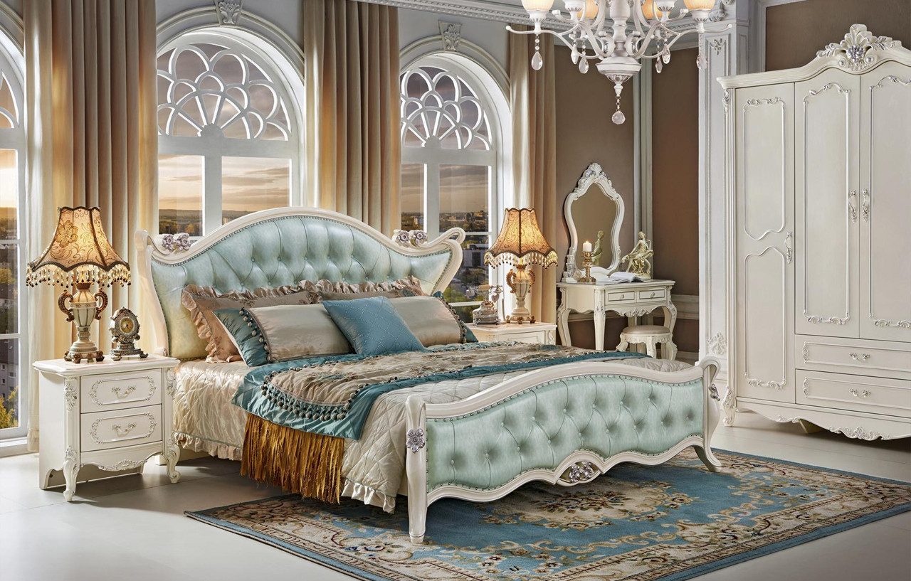 Xlmoebel Schminktisch Klassischer Schminktisch in Beige mit eleganten Verzierungen SOFORT (Schminktisch), Hergestellt in Europa