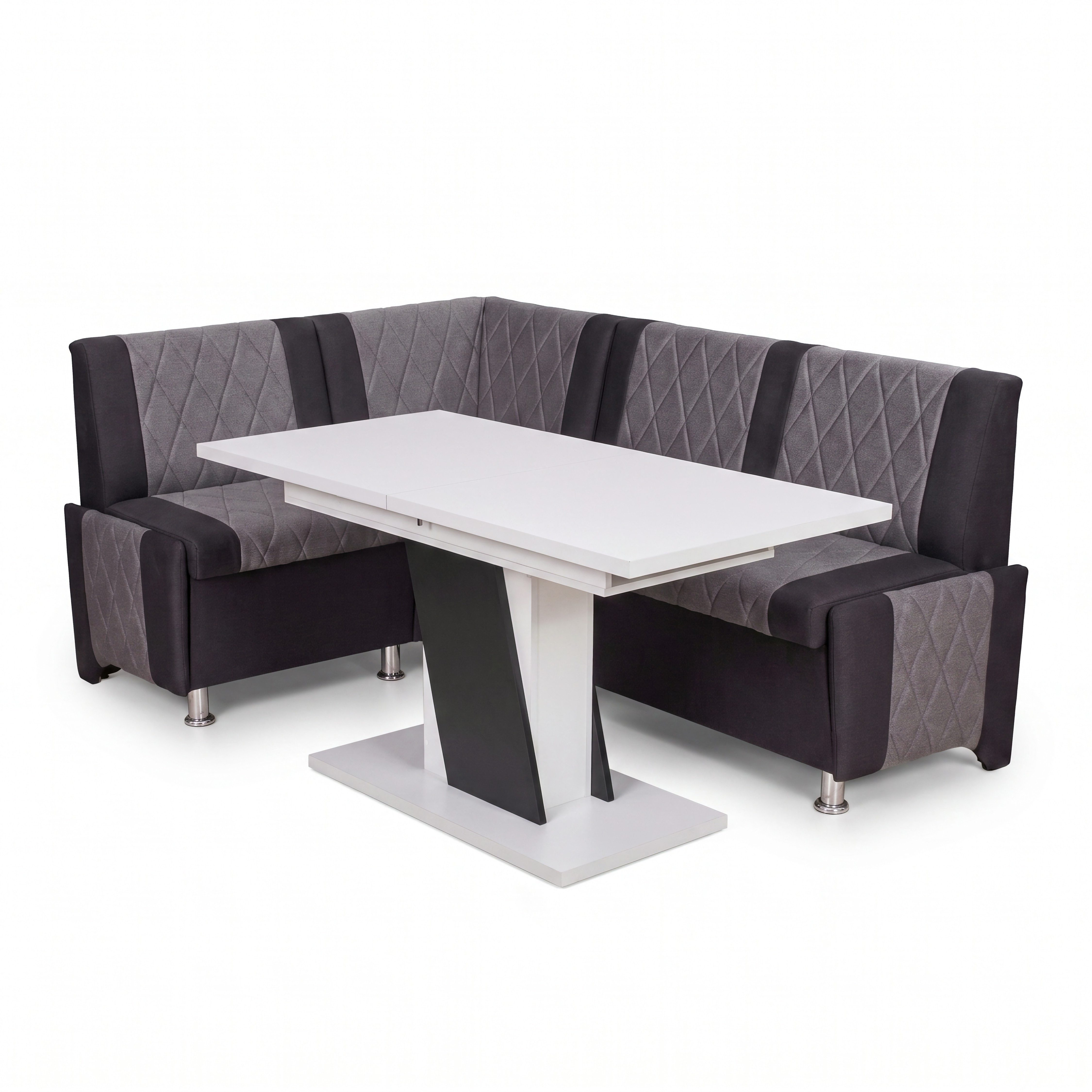Rodnik Eckbankgruppe Polin mit ausziehbarem Tisch, (2-tlg), beidseitig, moderne Optik, gepolstert, pflegeleicht – Bild 2 von 5